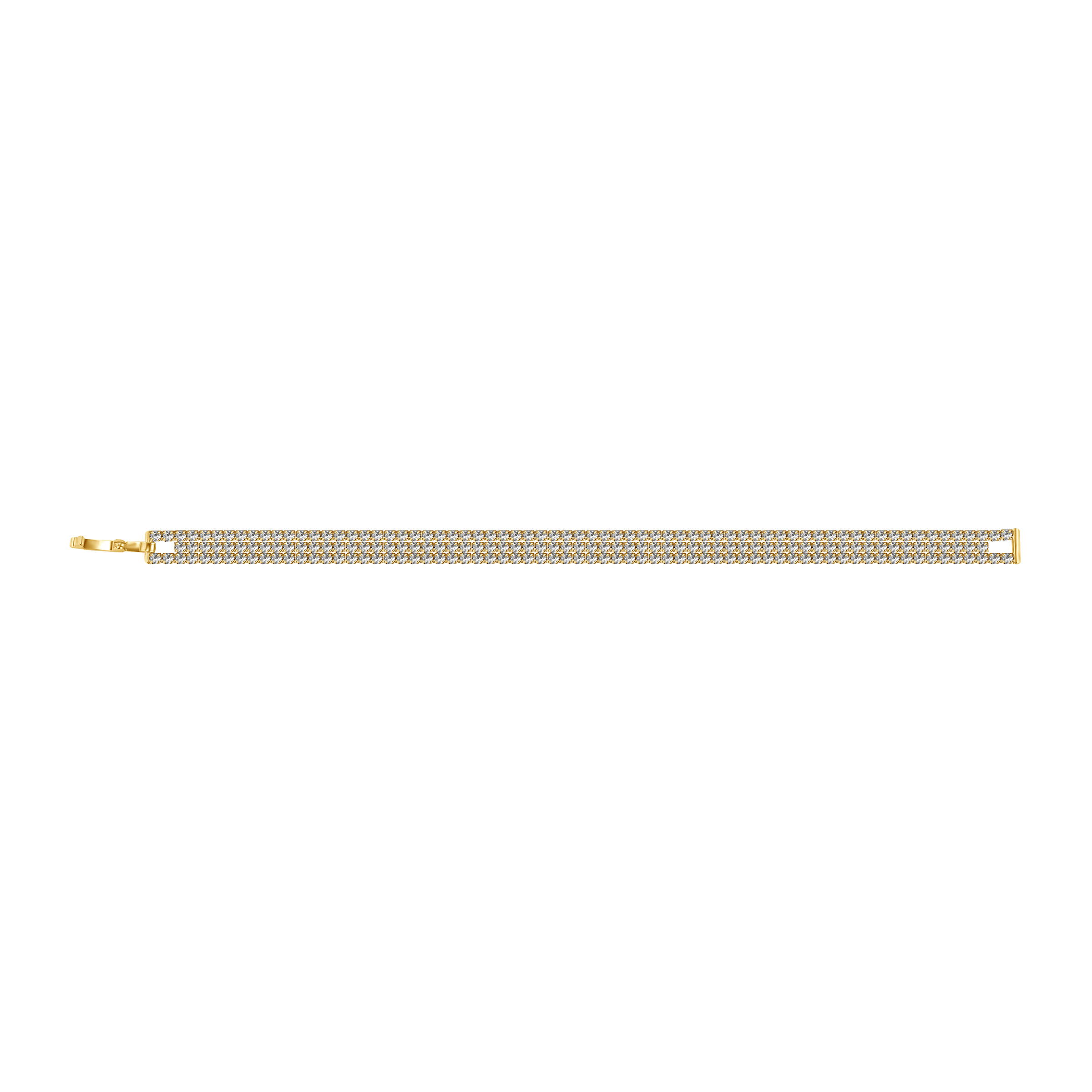 Picture of 7” Luxe Tennis Layered Bracelet - Gold