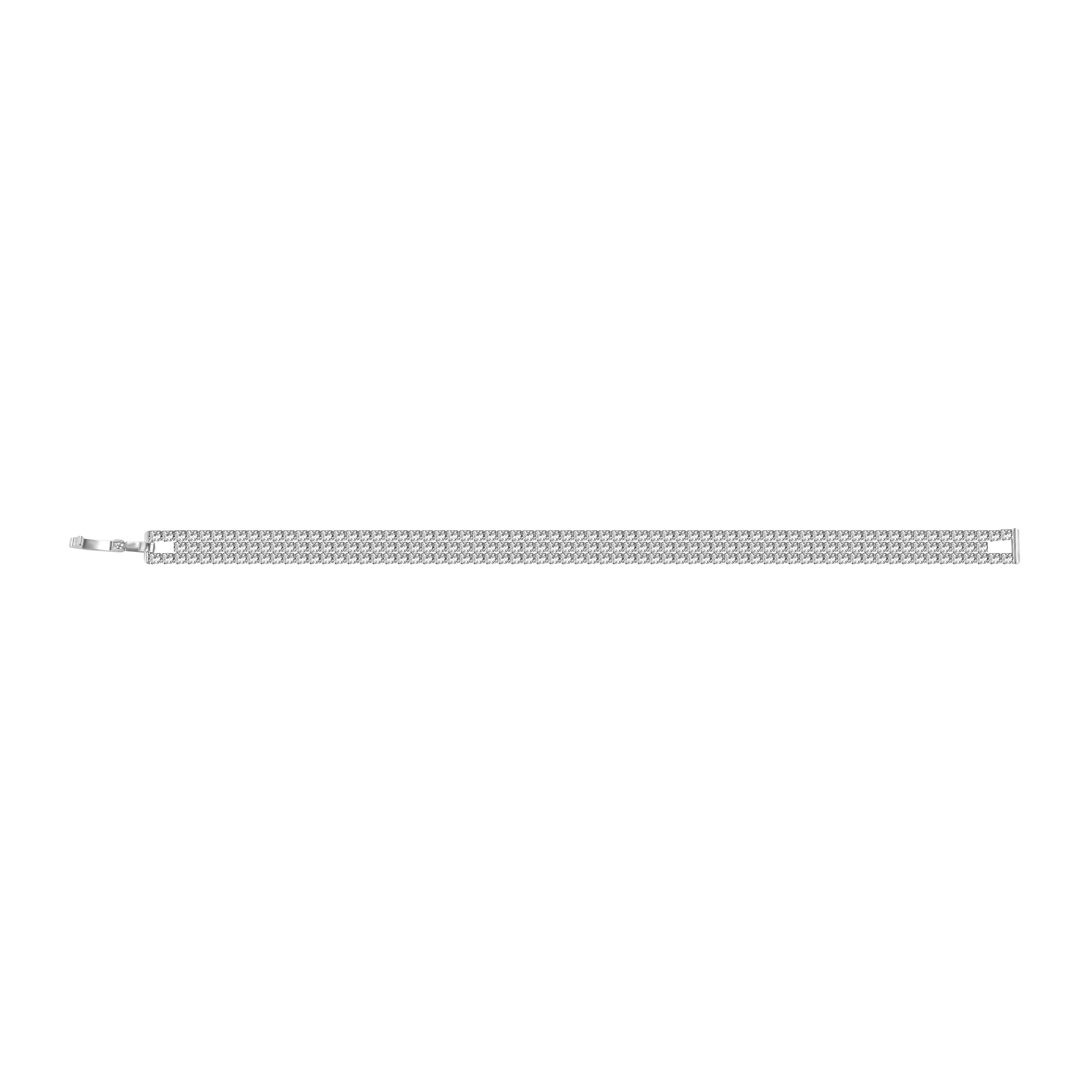 Picture of 7” Luxe Tennis Layered Bracelet - Silver
