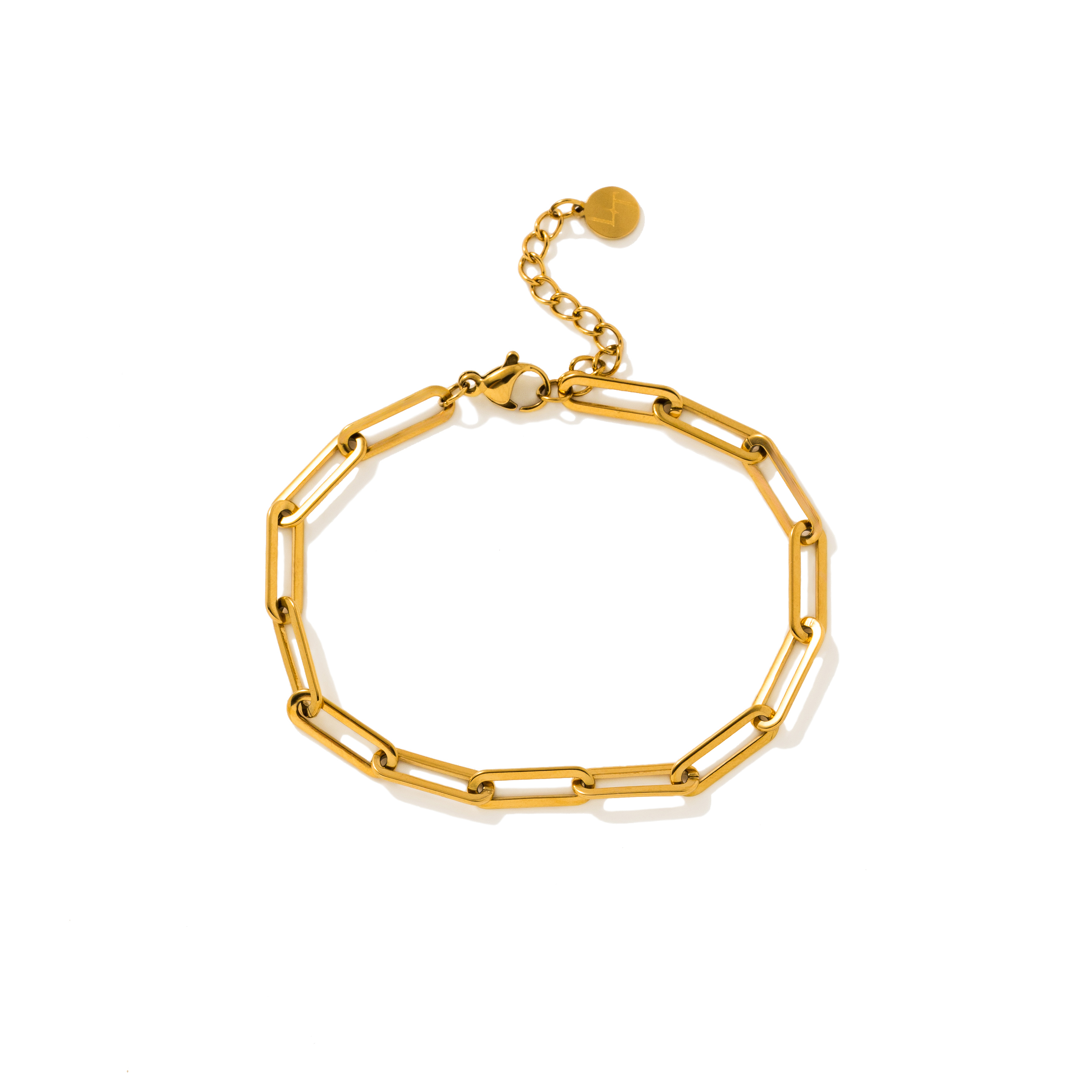 Picture of Bold Paperclip Bracelet - Gold