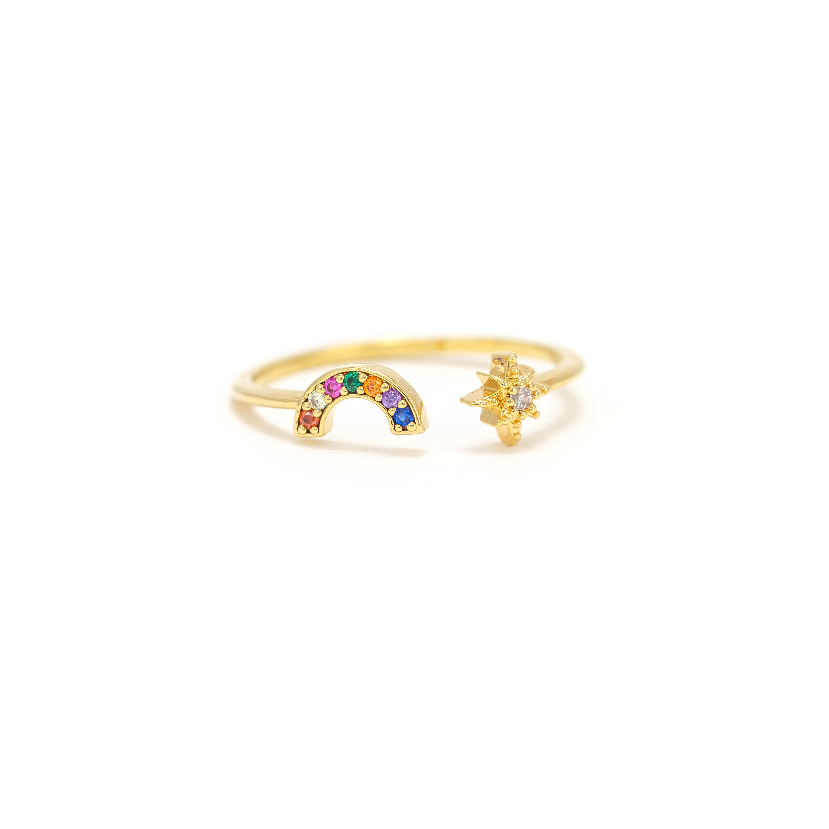 Picture of Rainbow Fortuna Ring - Gold