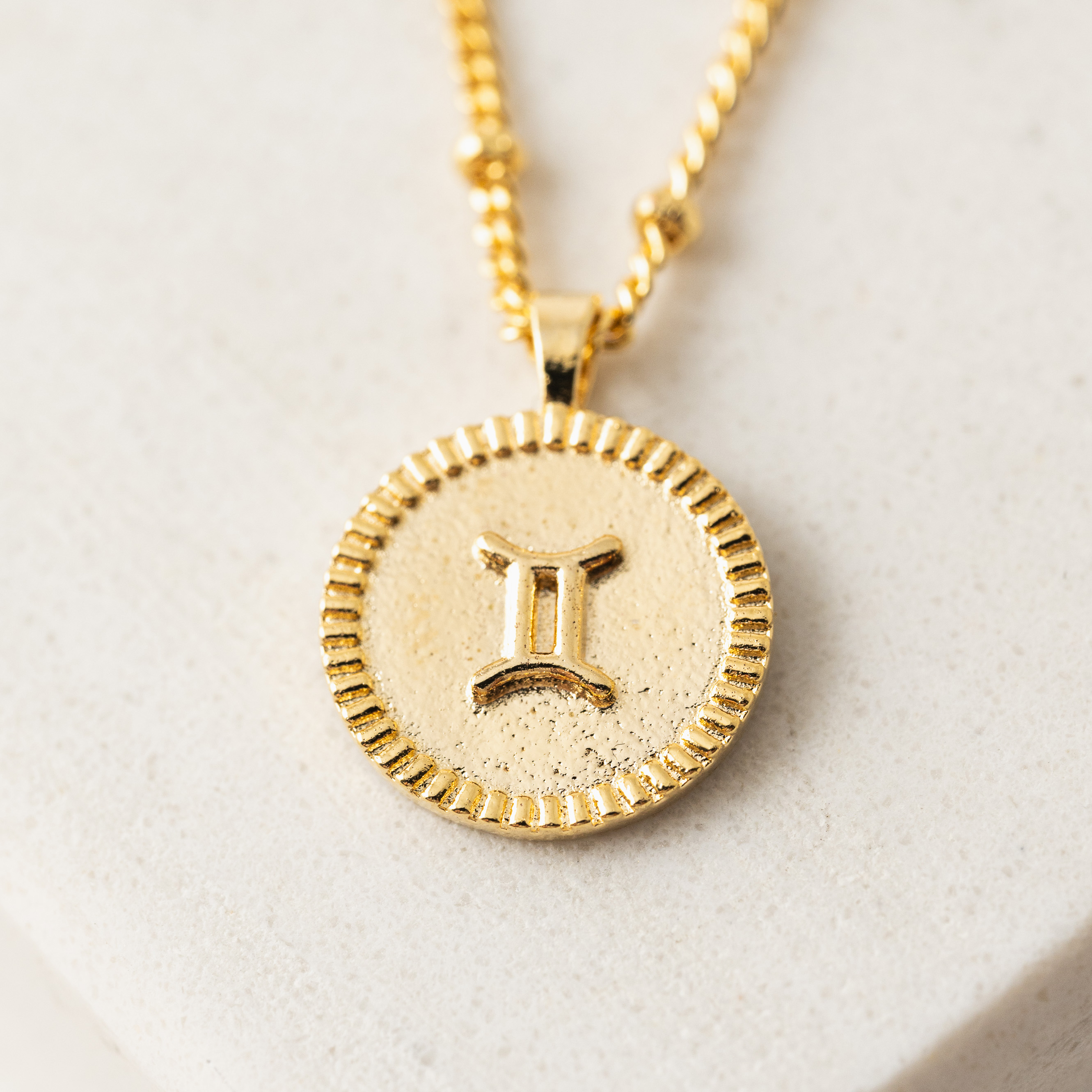 Picture of Gemini Horoscope Necklace - Gold