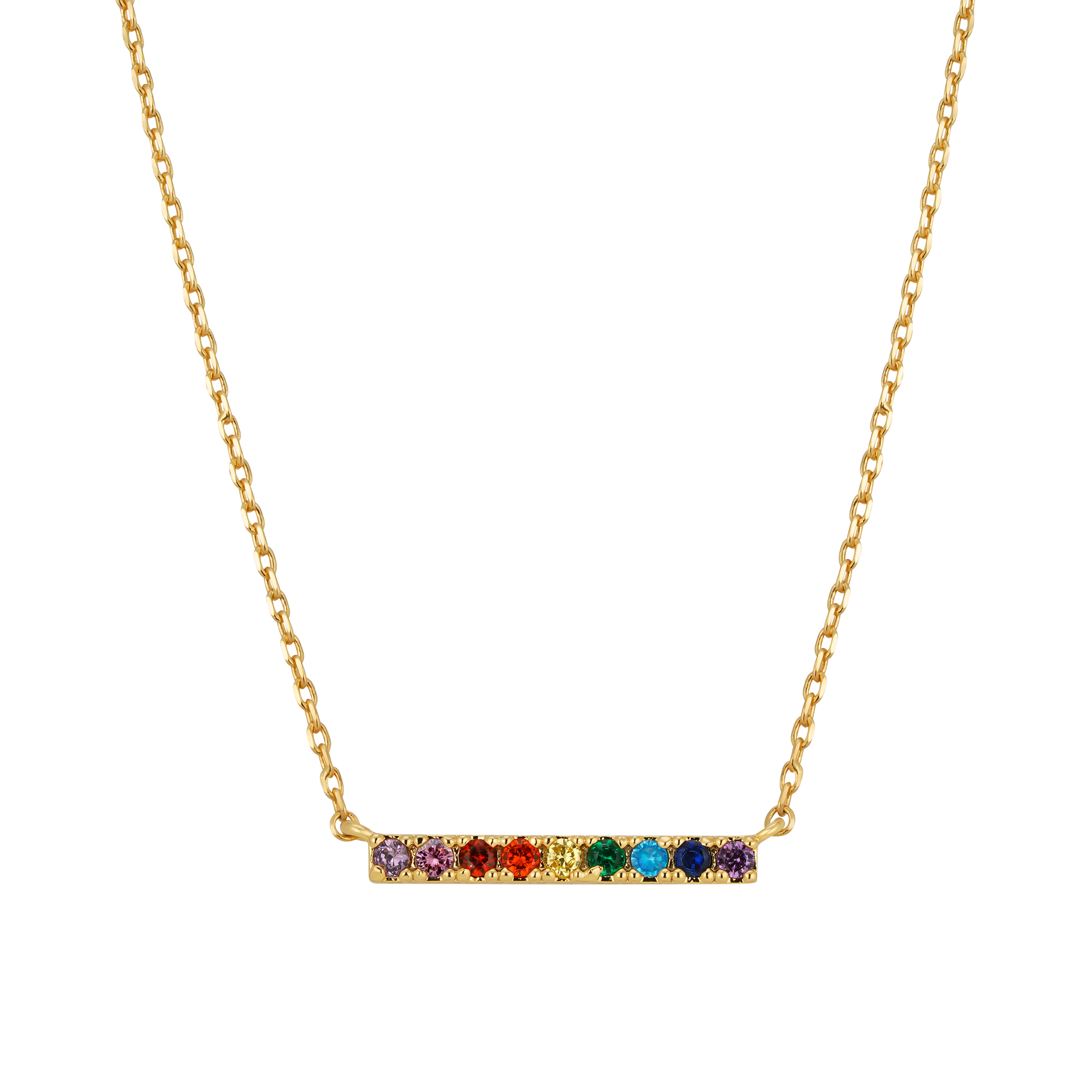 Picture of Pride Riot Bar Necklace - Gold