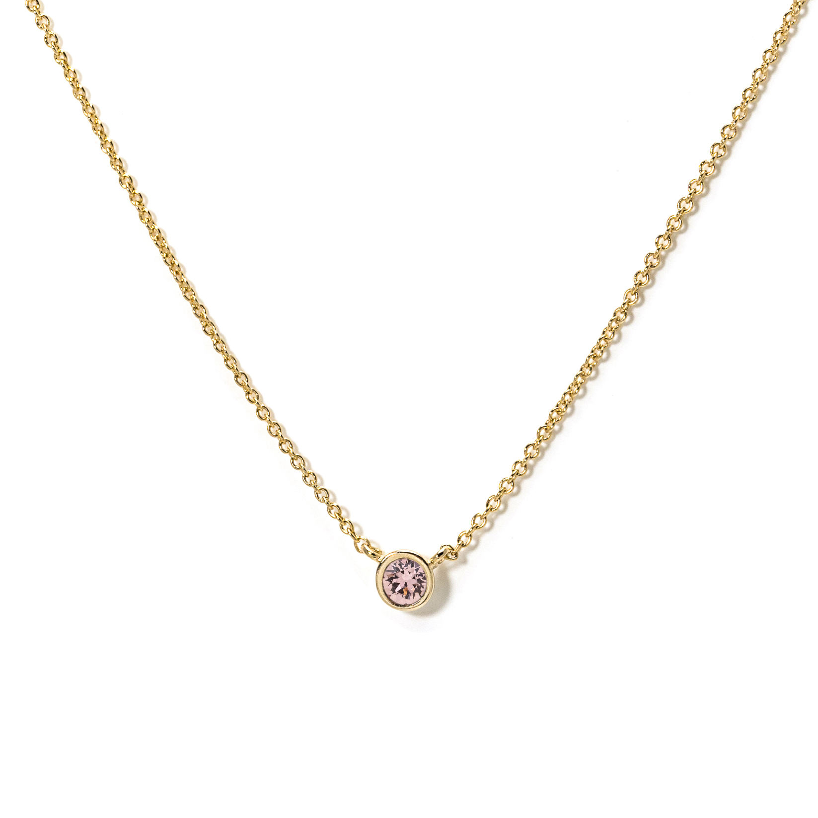 Picture of February Kaleidoscope Birthstone Necklace - Gold