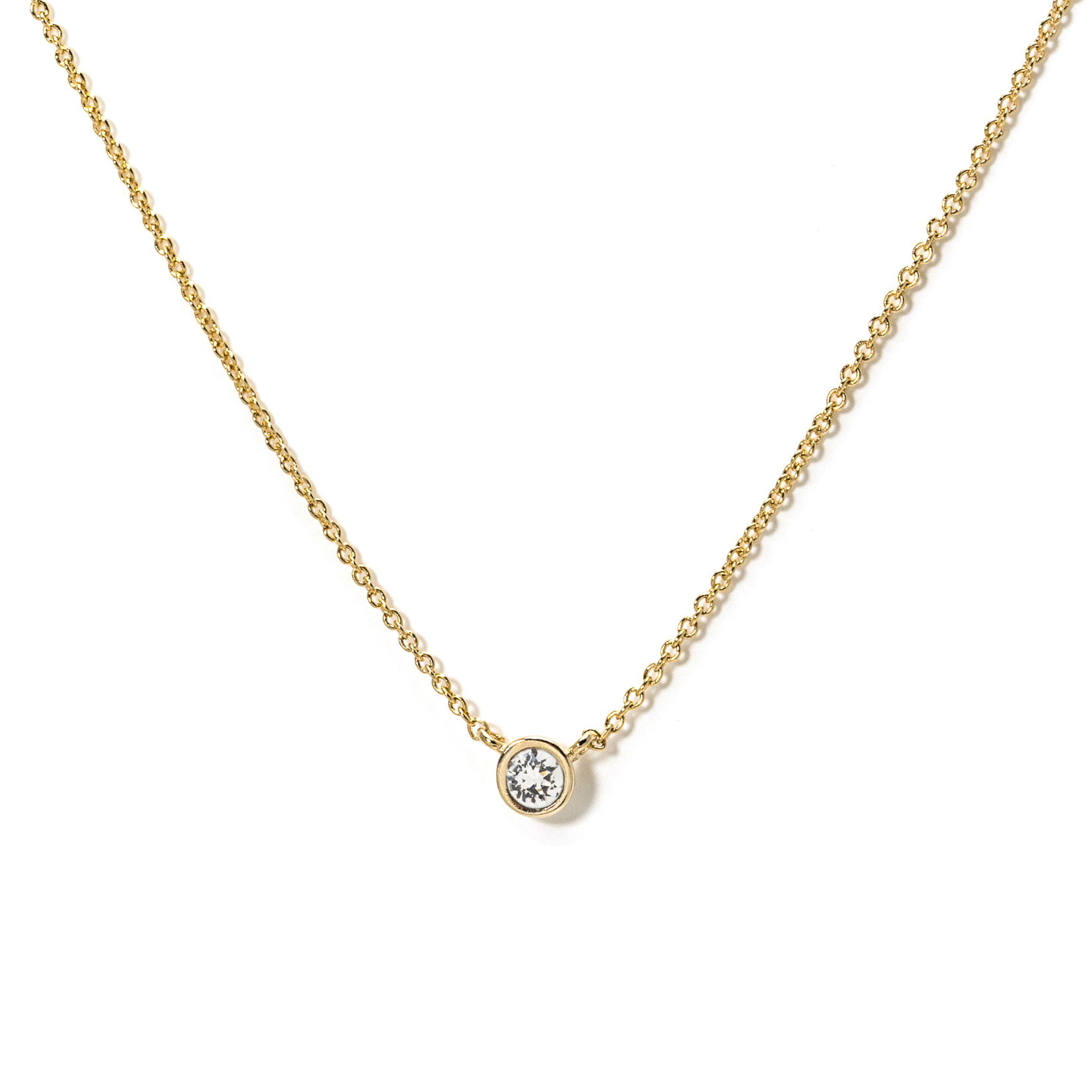 Picture of April Kaleidoscope Birthstone Necklace - Gold