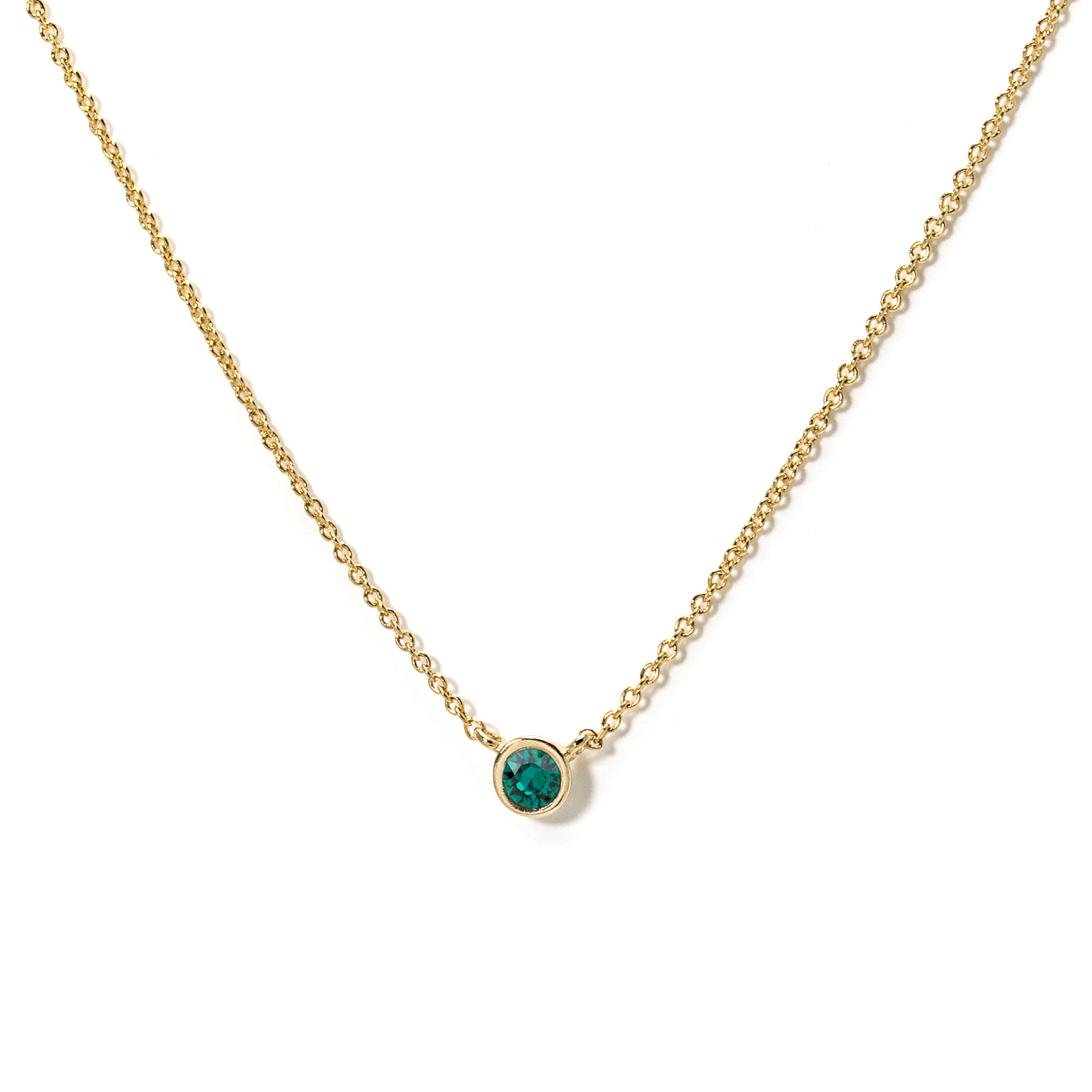 Picture of May Kaleidoscope Birthstone Necklace - Gold