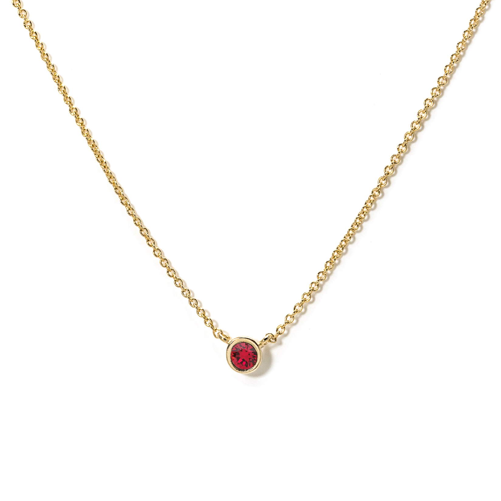 Picture of July Kaleidoscope Birthstone Necklace - Gold
