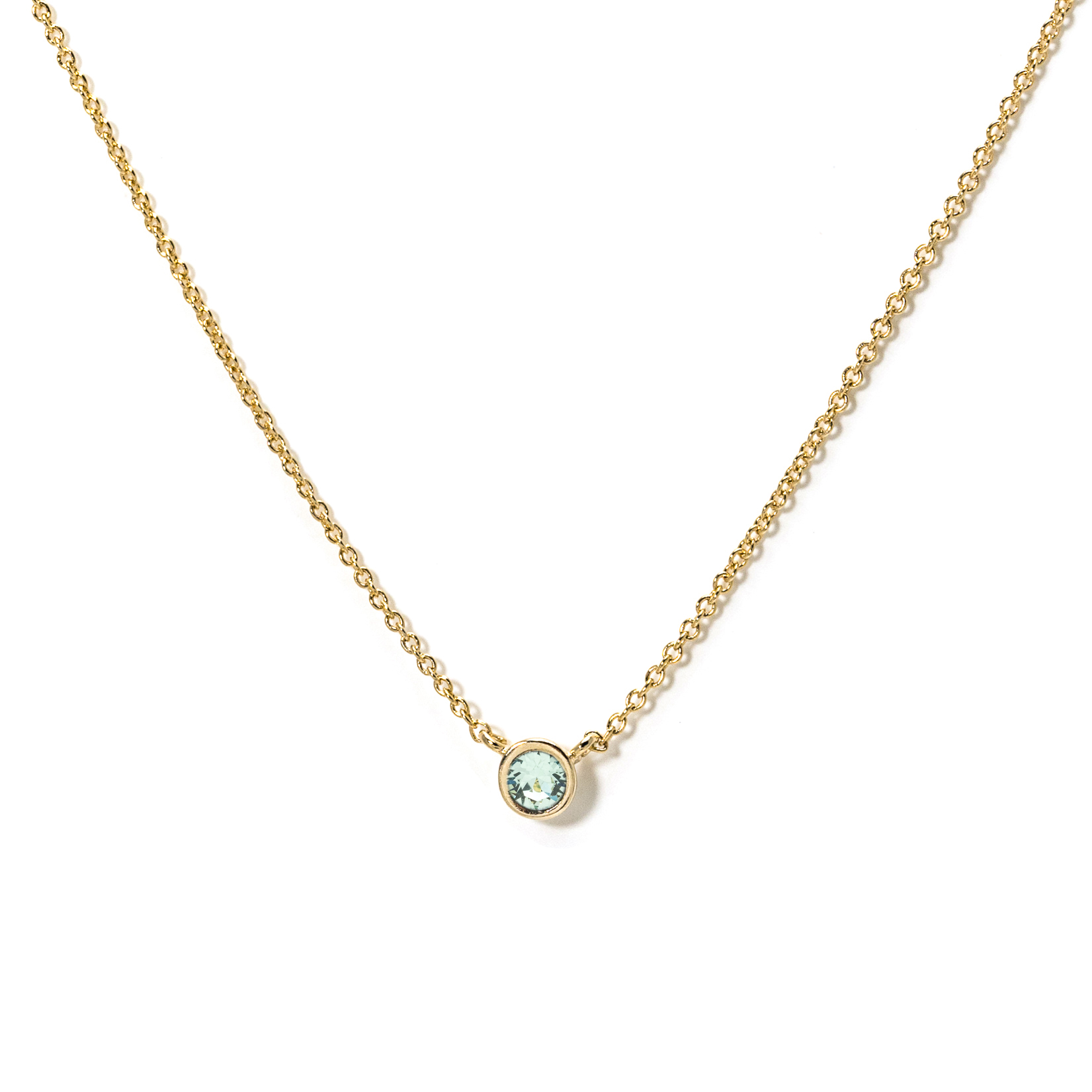 Picture of August Kaleidoscope Birthstone Necklace - Gold