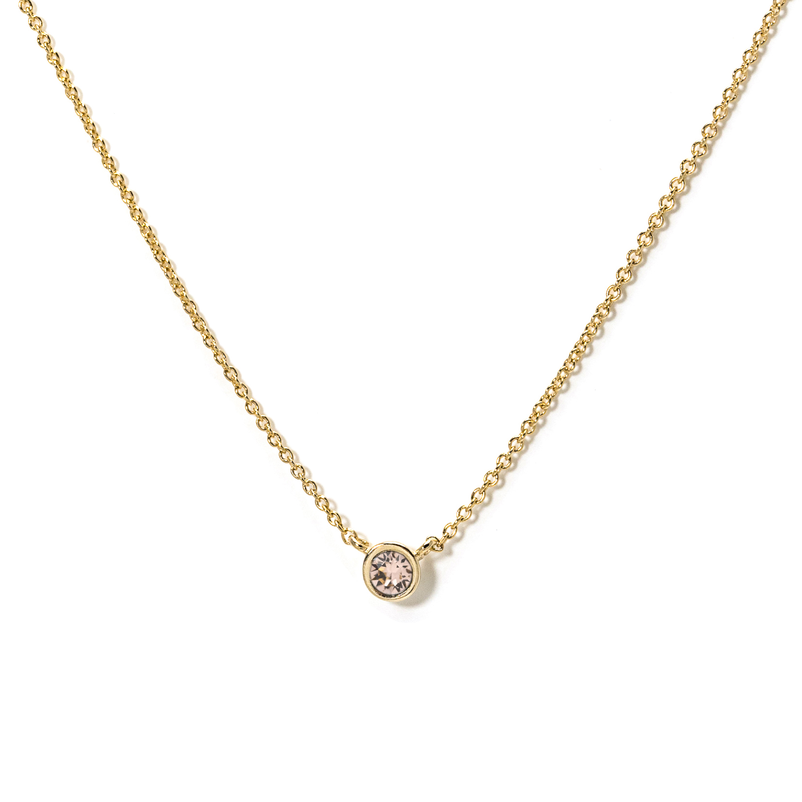 Picture of October Kaleidoscope Birthstone Necklace - Gold