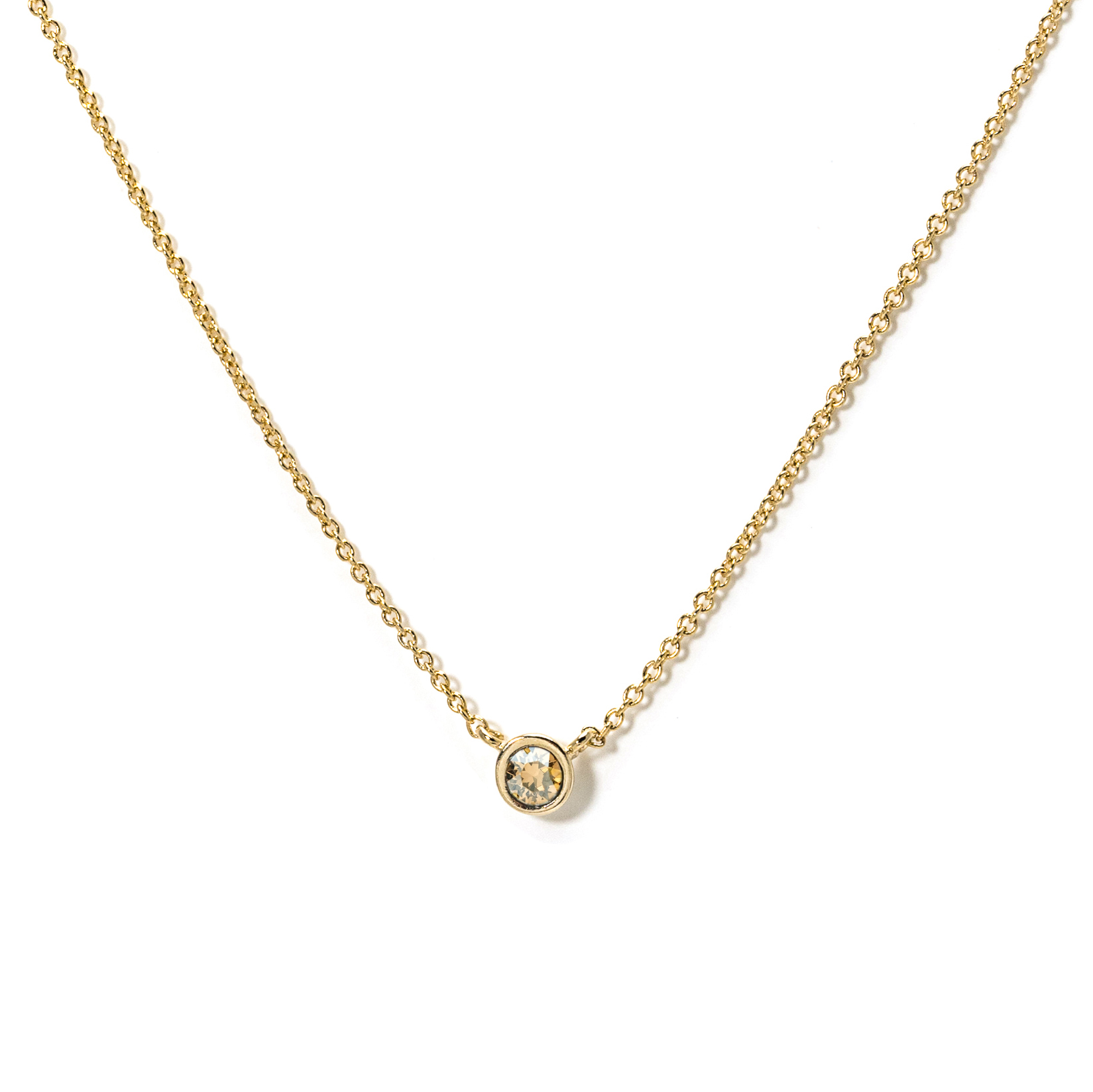 Picture of November Kaleidoscope Birthstone Necklace - Gold