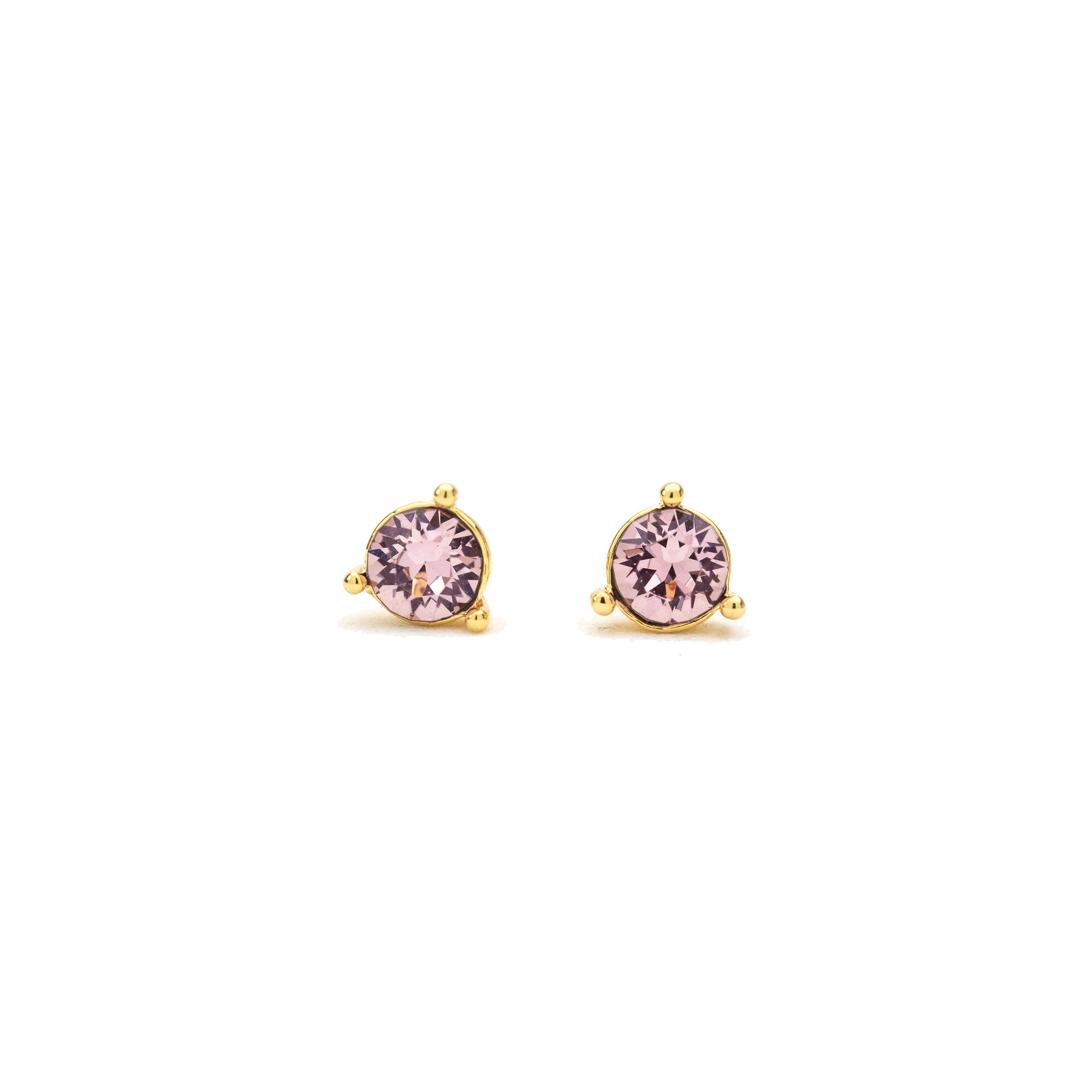 Picture of February Kaleidoscope Birthstone Stud Earrings - G