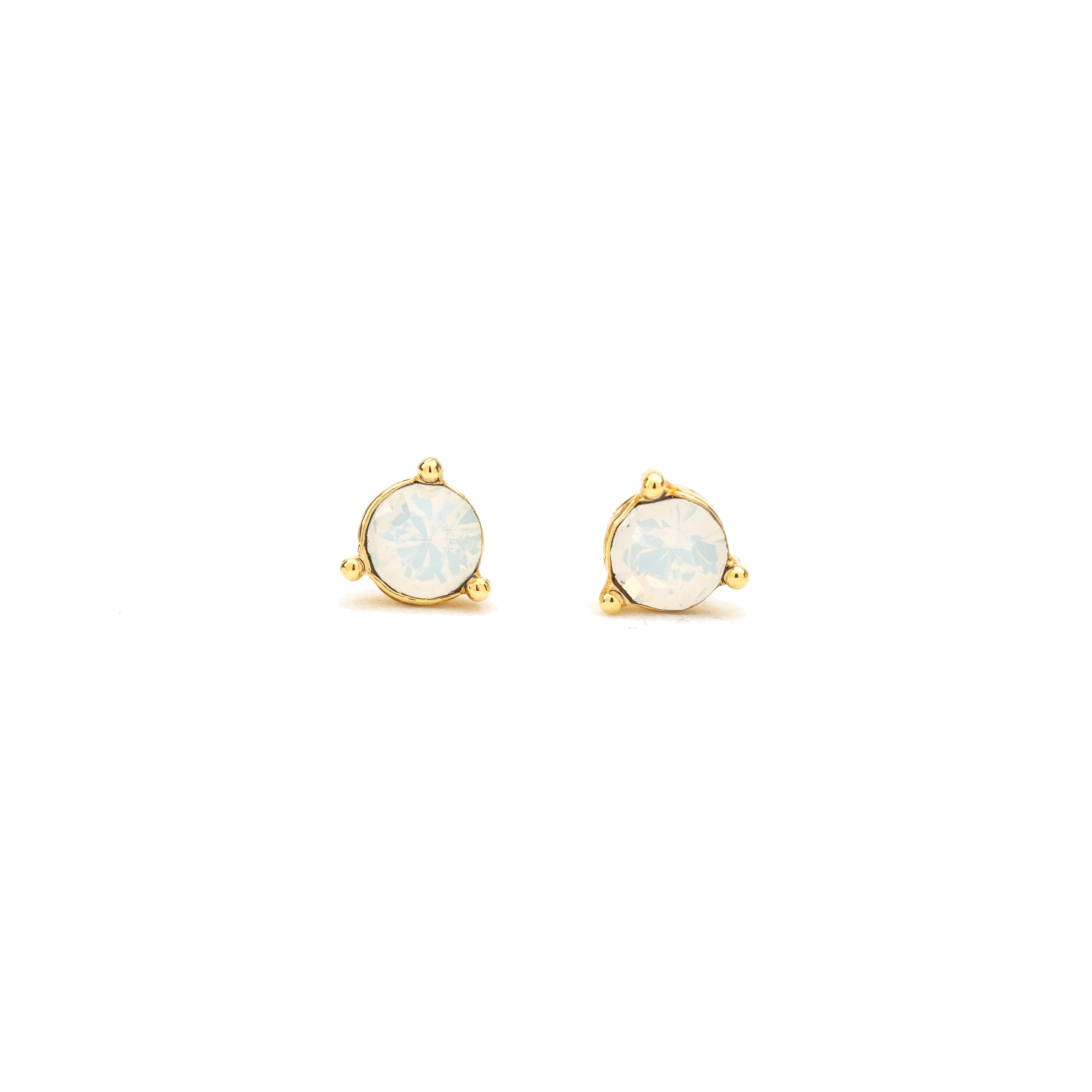 Picture of June Kaleidoscope Birthstone Stud Earrings - Gold