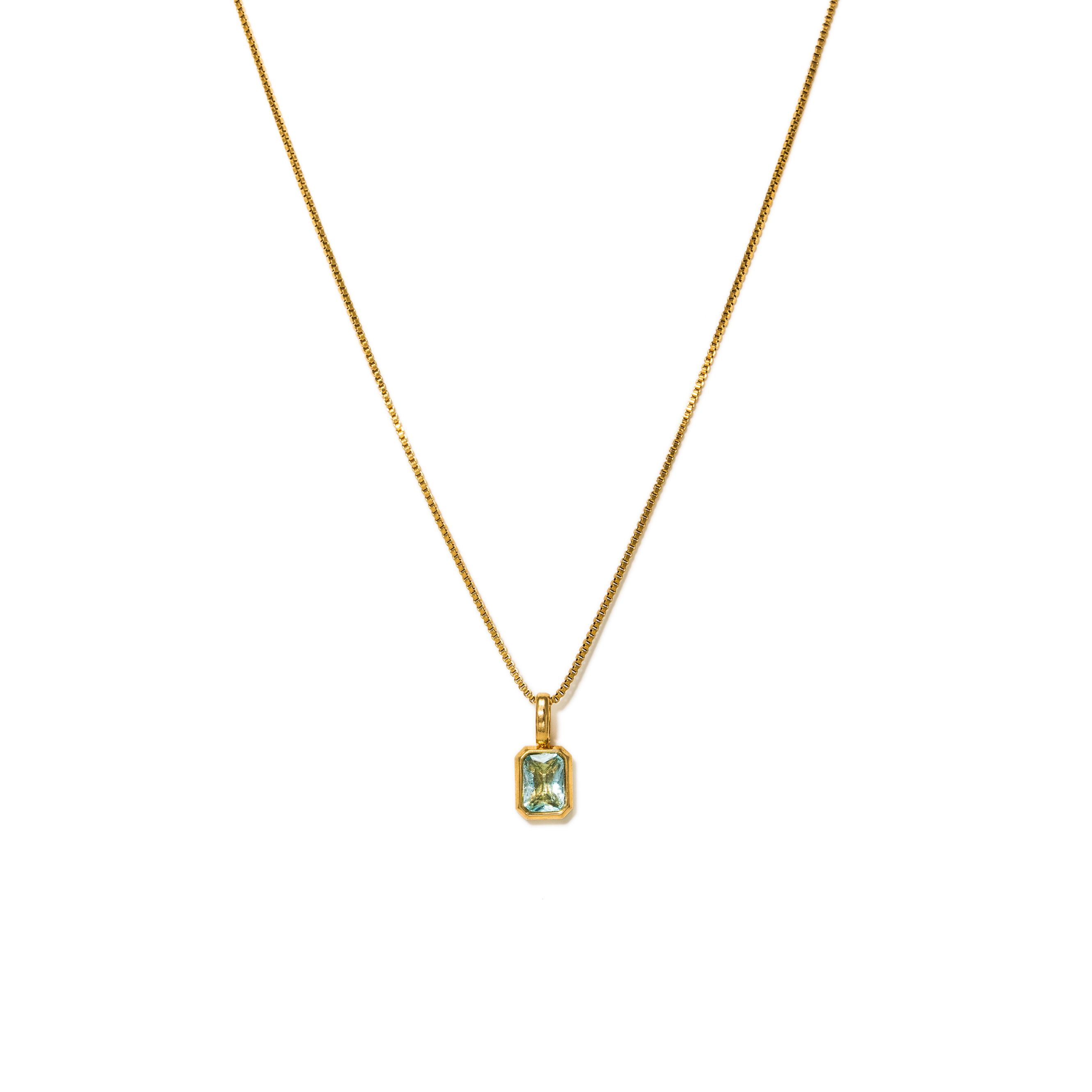 Picture of Waterproof Birthstone Necklace - AUG