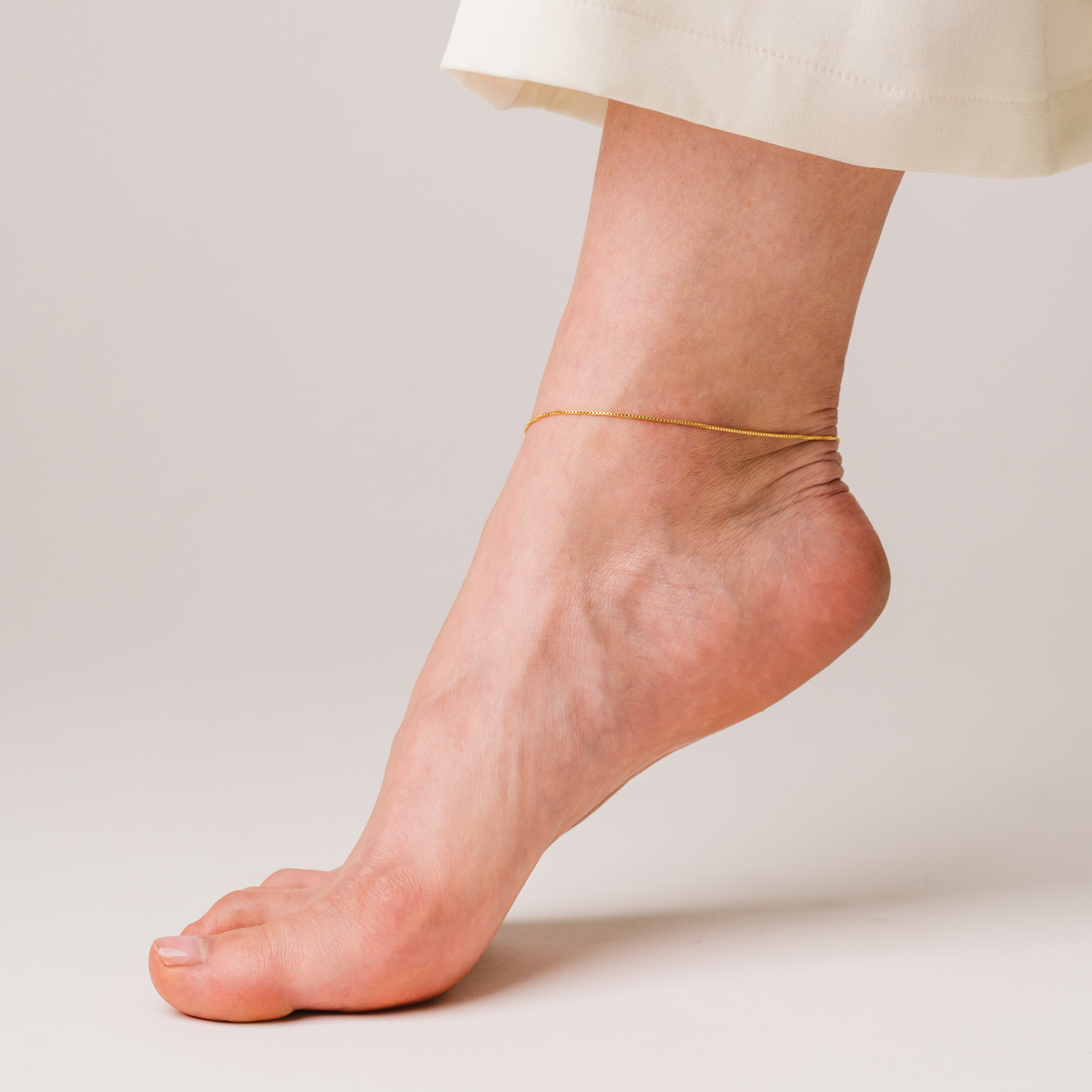 Picture of Box Chain Gold-Filled Anklet