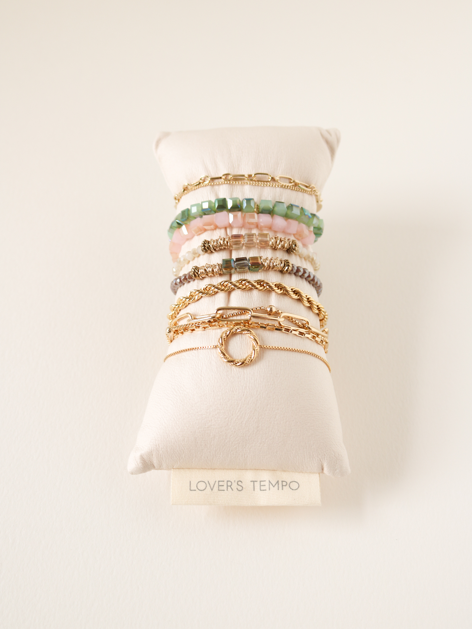 Picture of Faux Leather Bracelet Pillow Display