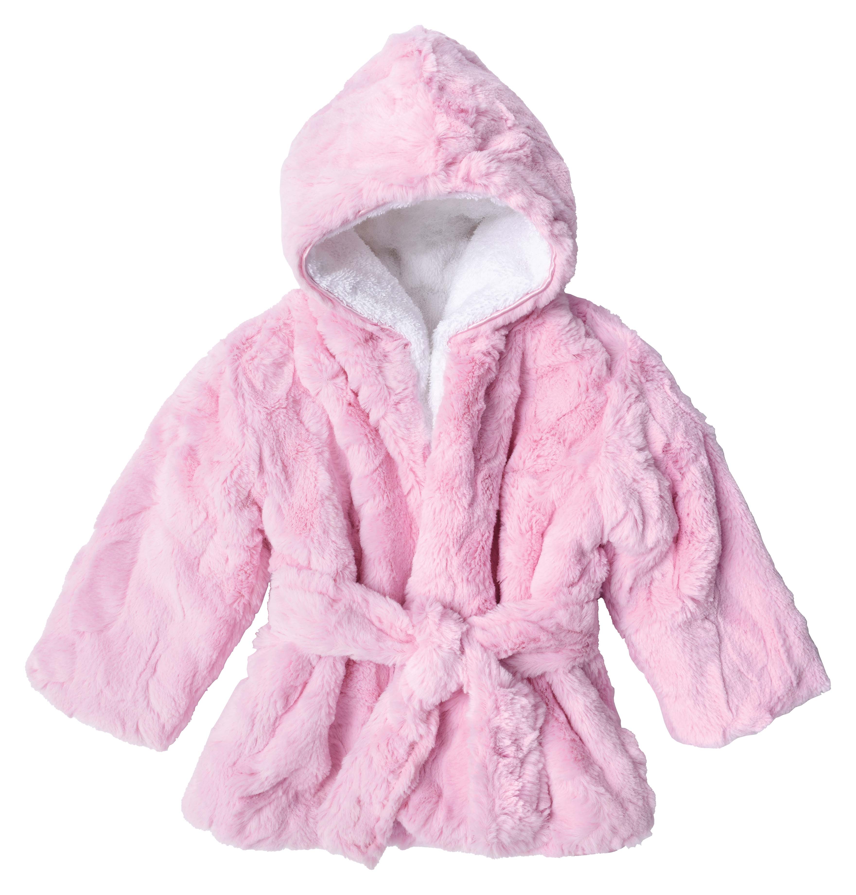 Picture of Little Scoops Pink Hooded Robe