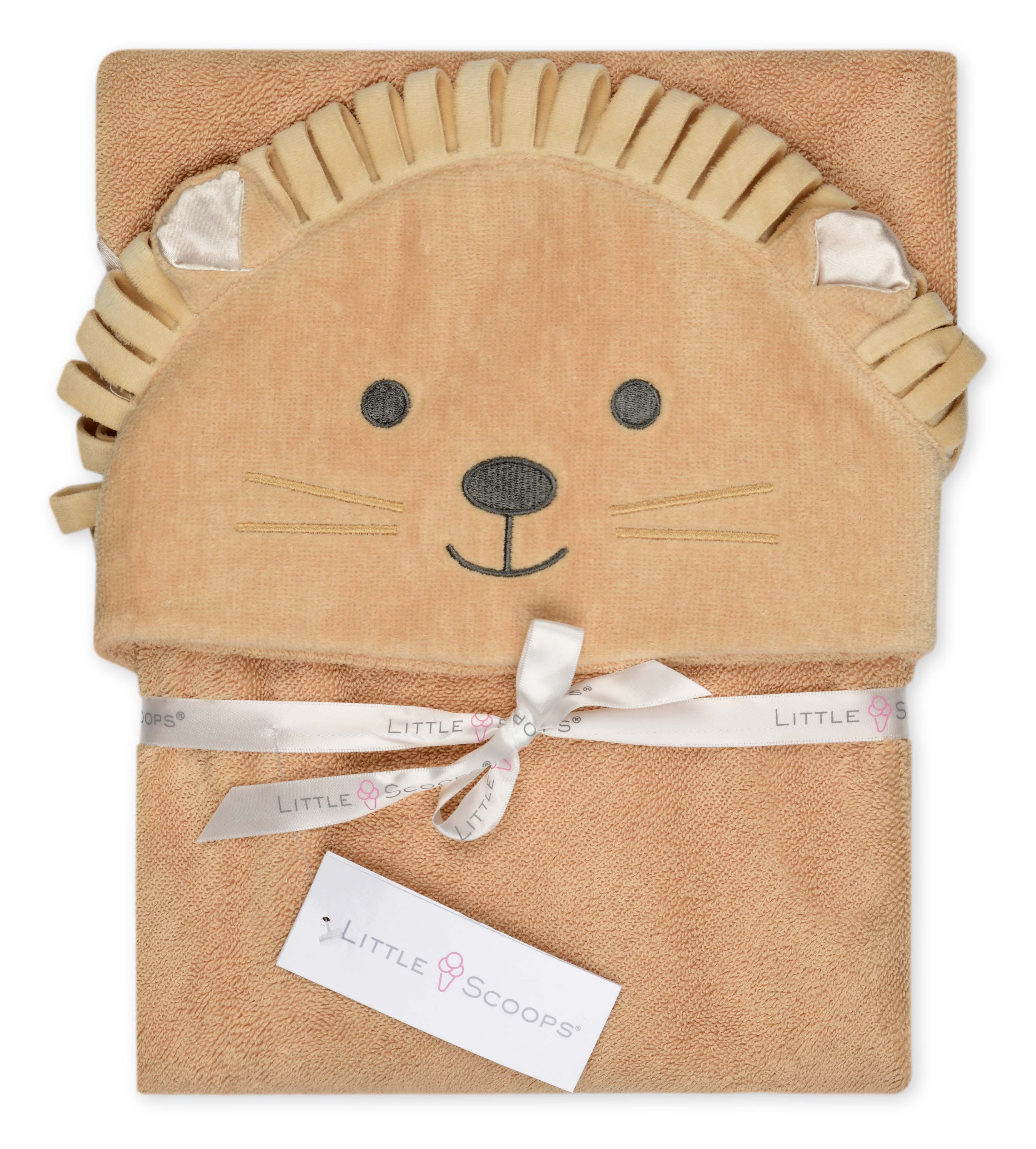 Picture of Little Scoops Lion Hooded Towel