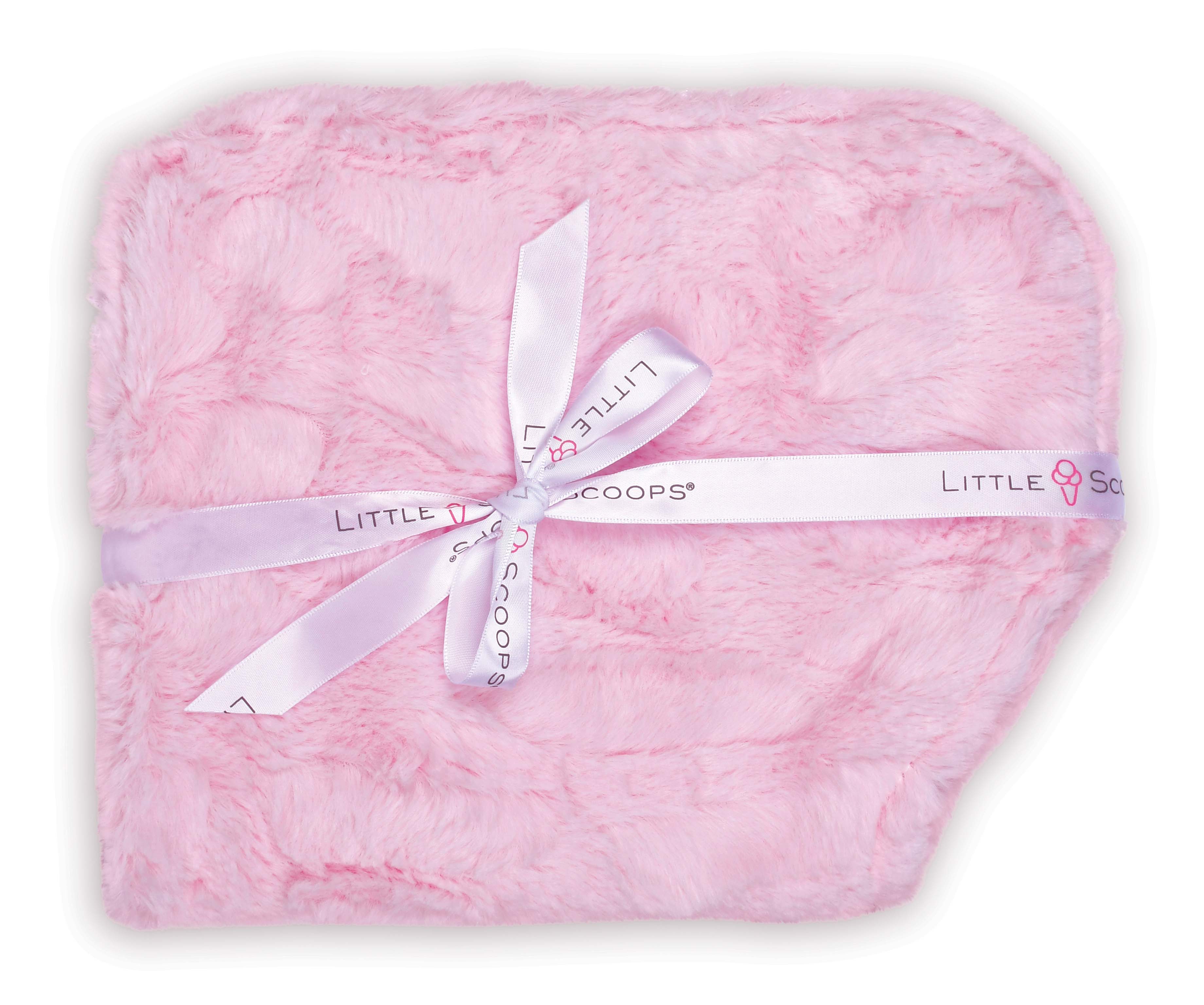 Picture of Little Scoops Pink Set of 2 Burp Cloths