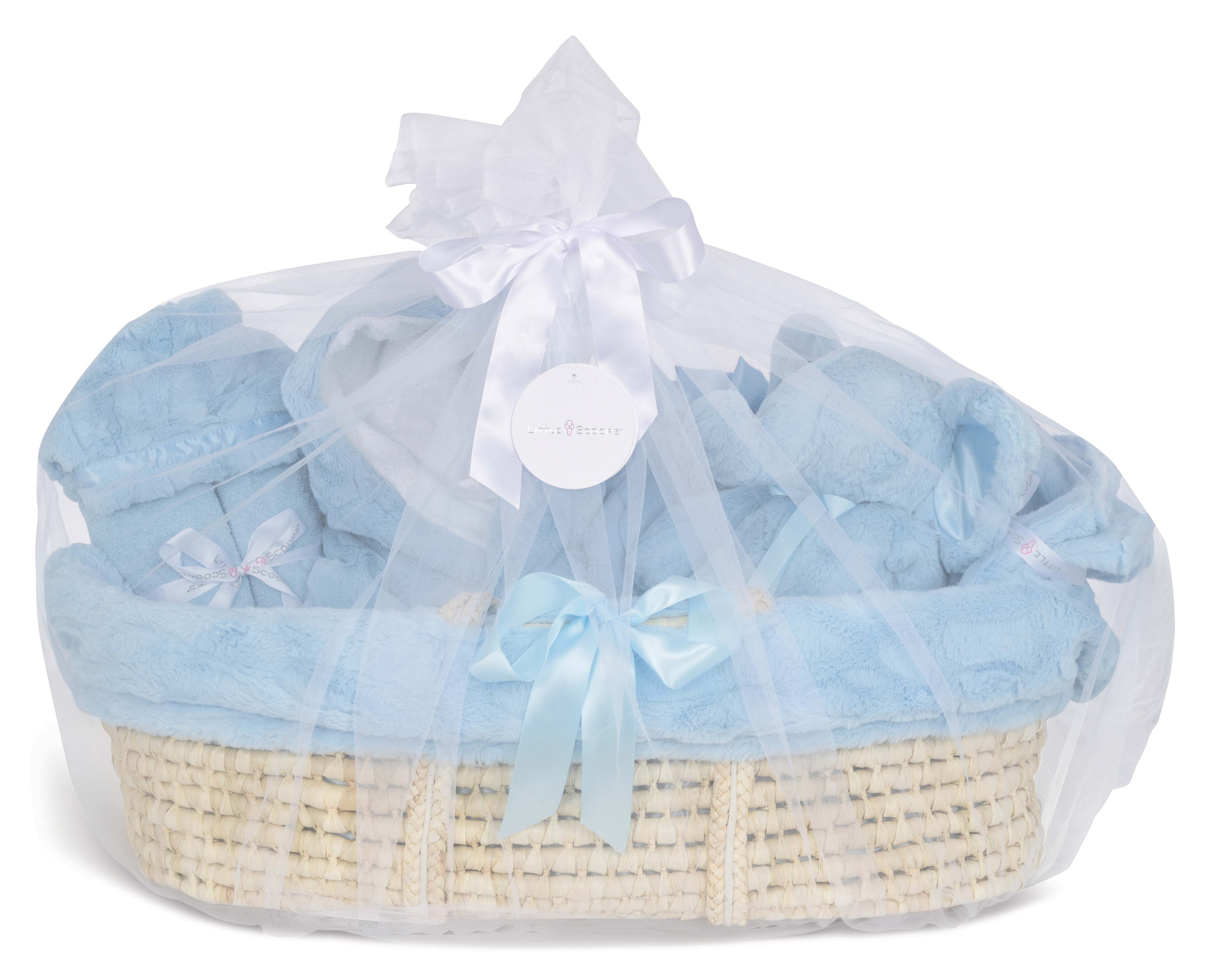 Picture of Little Scoops Blue Baby Gift Basket Set