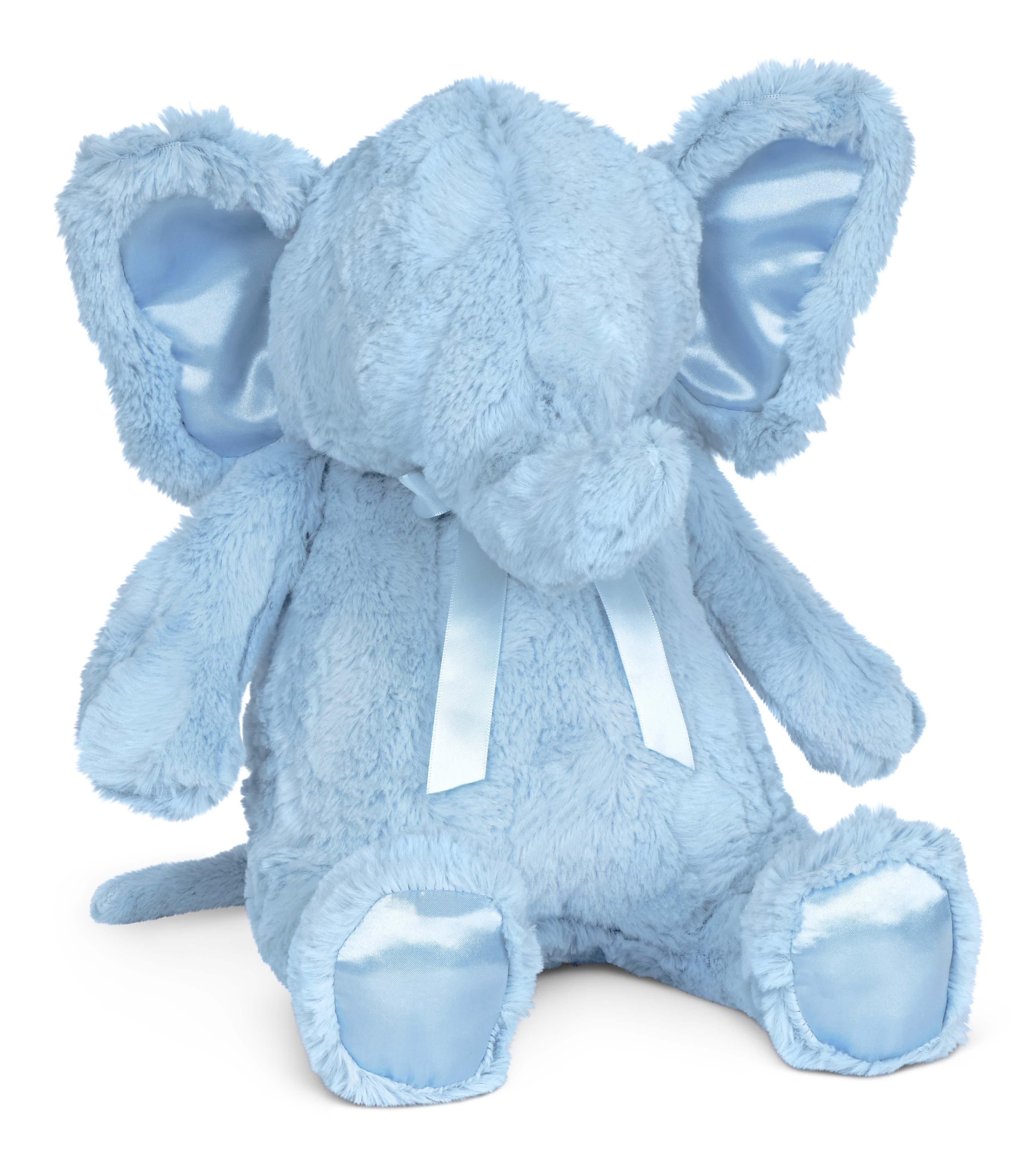 Picture of Little Scoops Blue Furry Plush Elephant