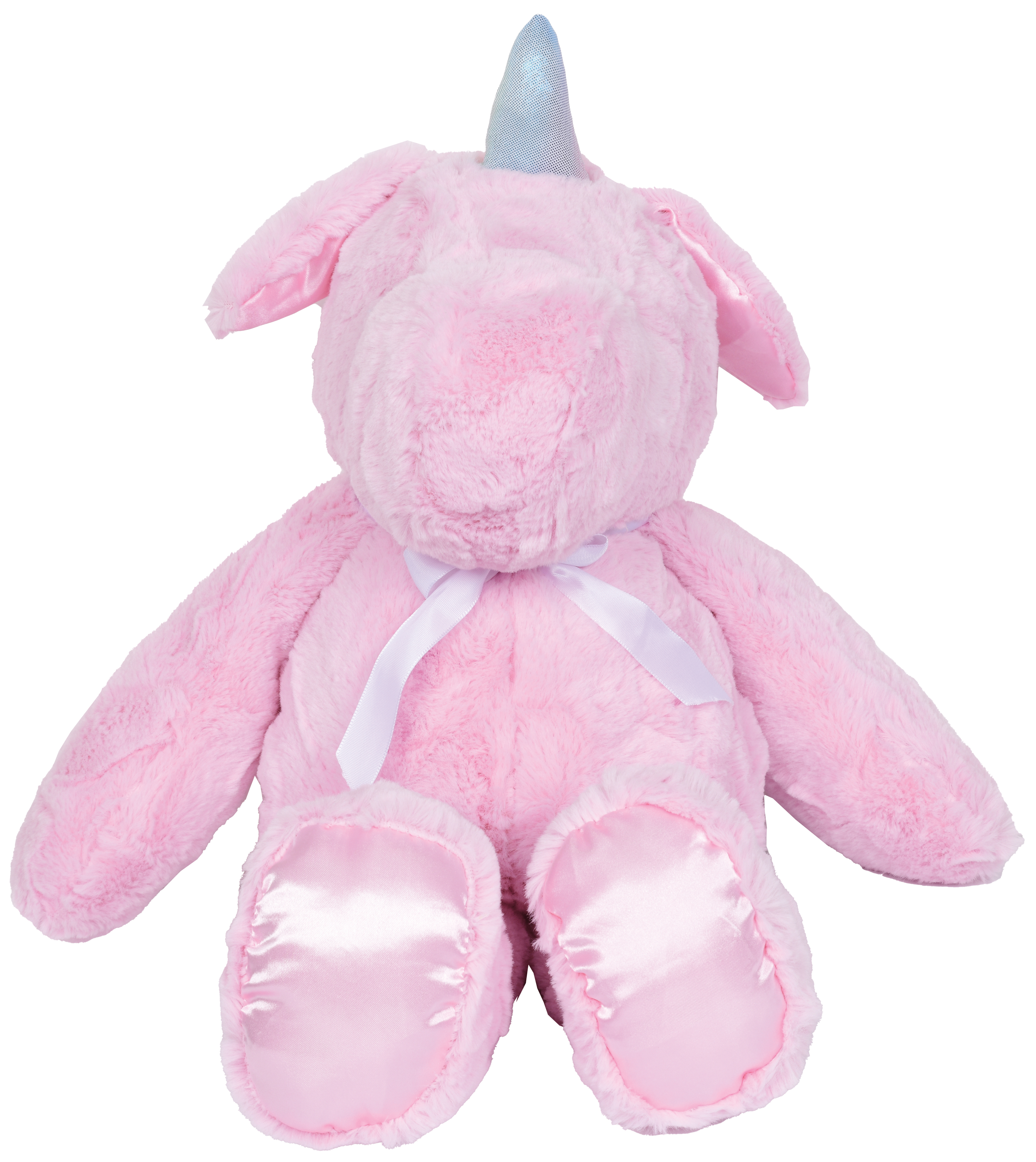 Picture of Little Scoops Pink Furry Plush Unicorn