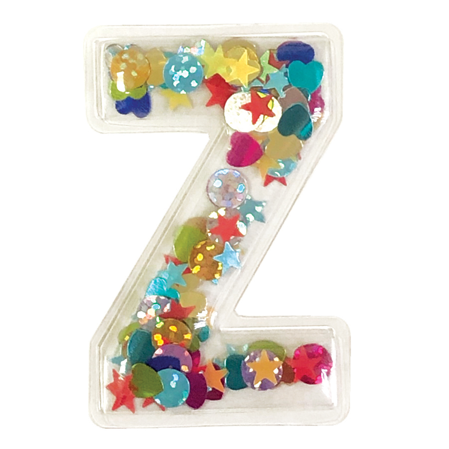 Picture of Z Initial Confetti Sticker Patch