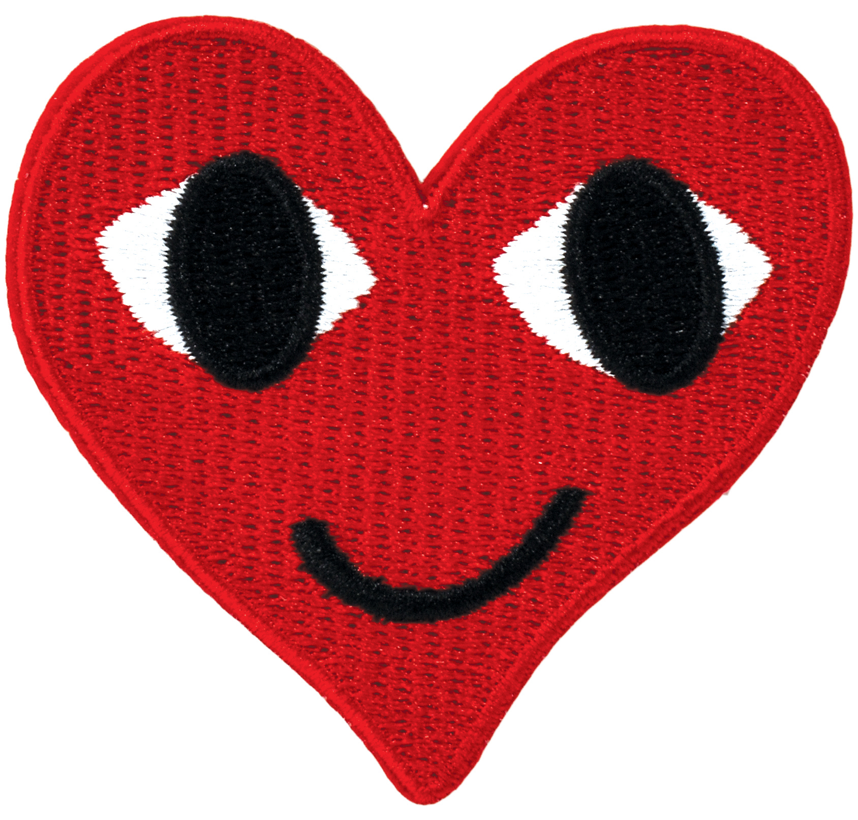 Picture of Smiley Heart Embroidered Sticker Patch