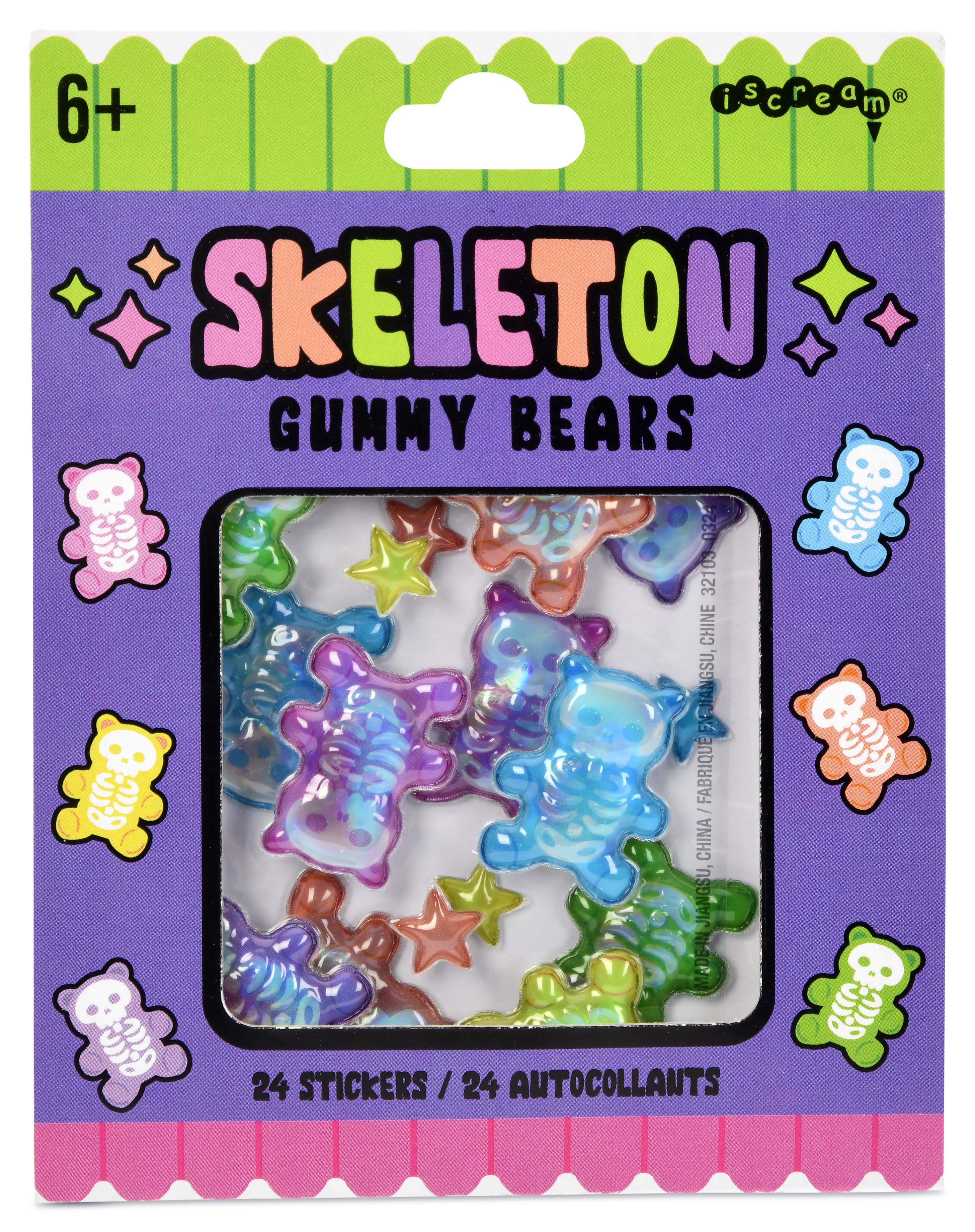 Picture of Skeleton Gummy Bears Stickers