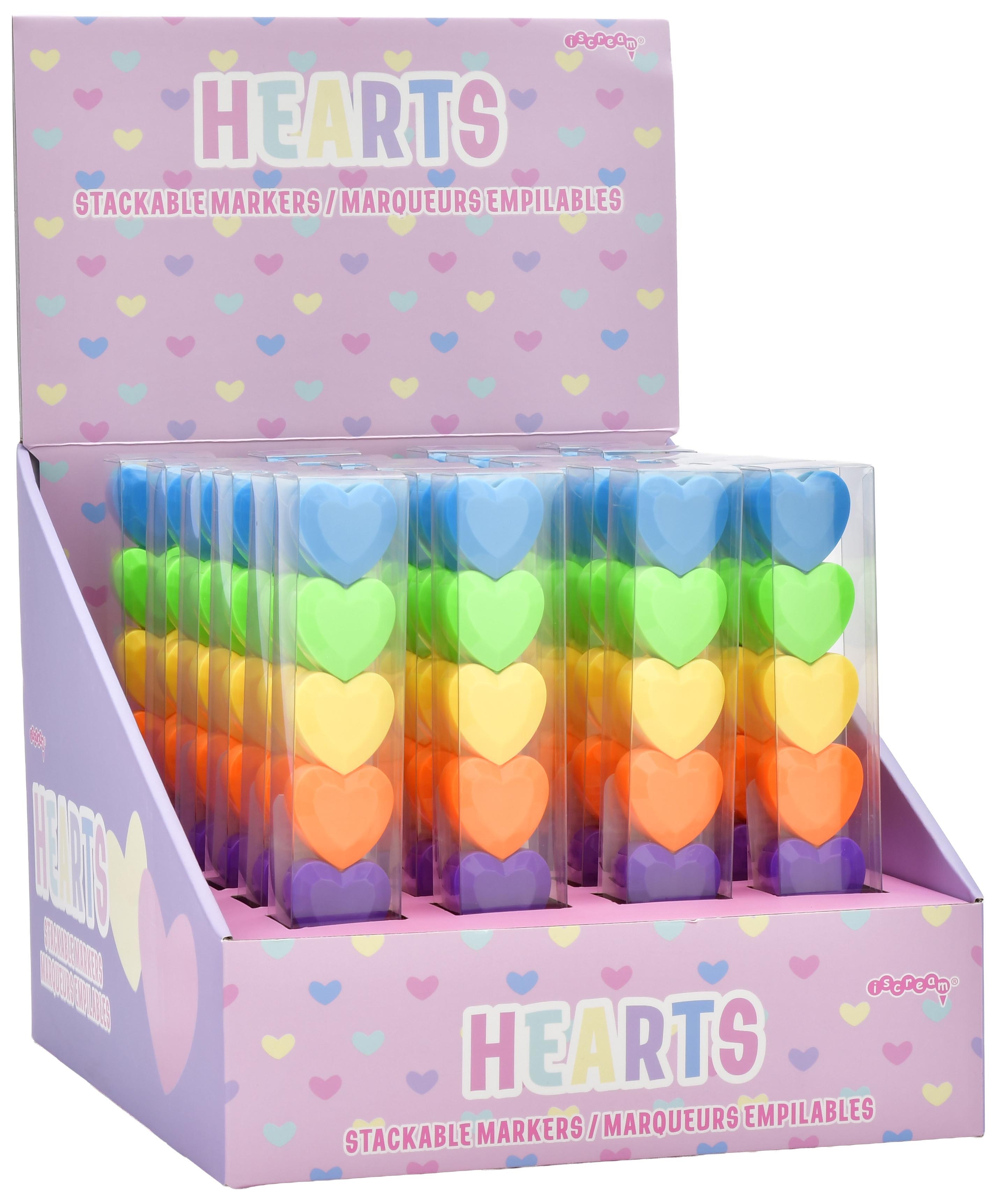 Picture of Hearts Stackable Markers PDQ - 24 markers
