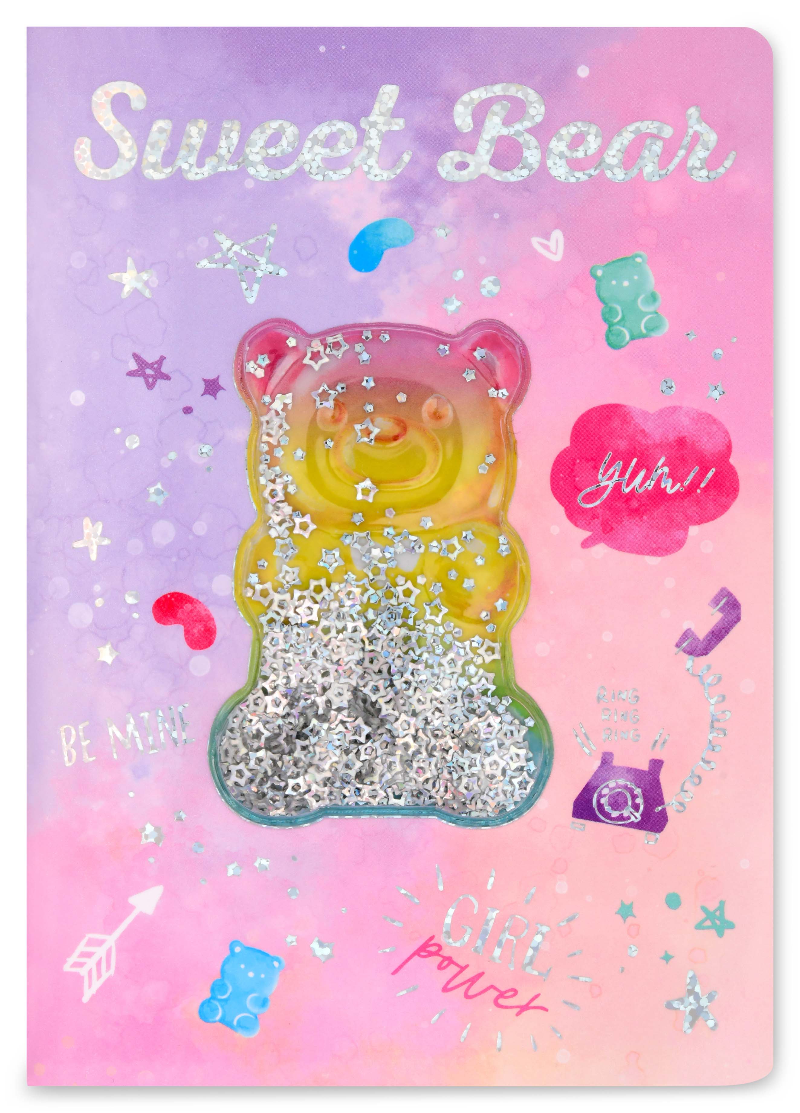 Picture of Gummy Bear Shaky Glitter Mini Journal
