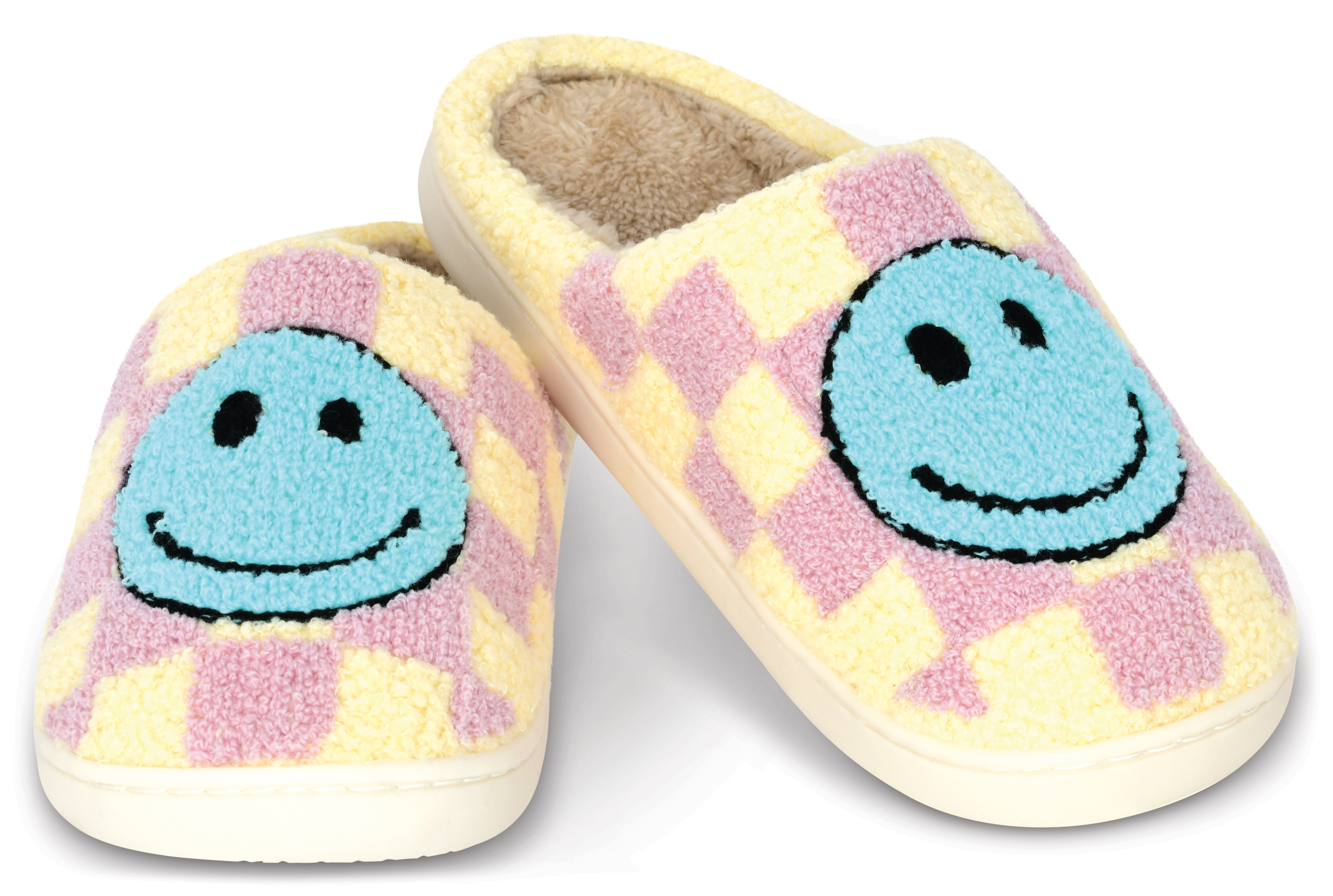 Picture of Happy Check Slippers (Large (7-9))