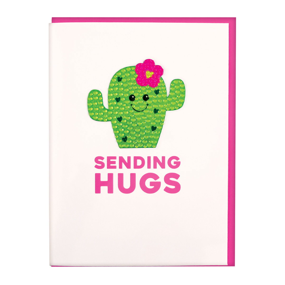 Picture of Cactus Removable Rhinestone Decal Greeting Card