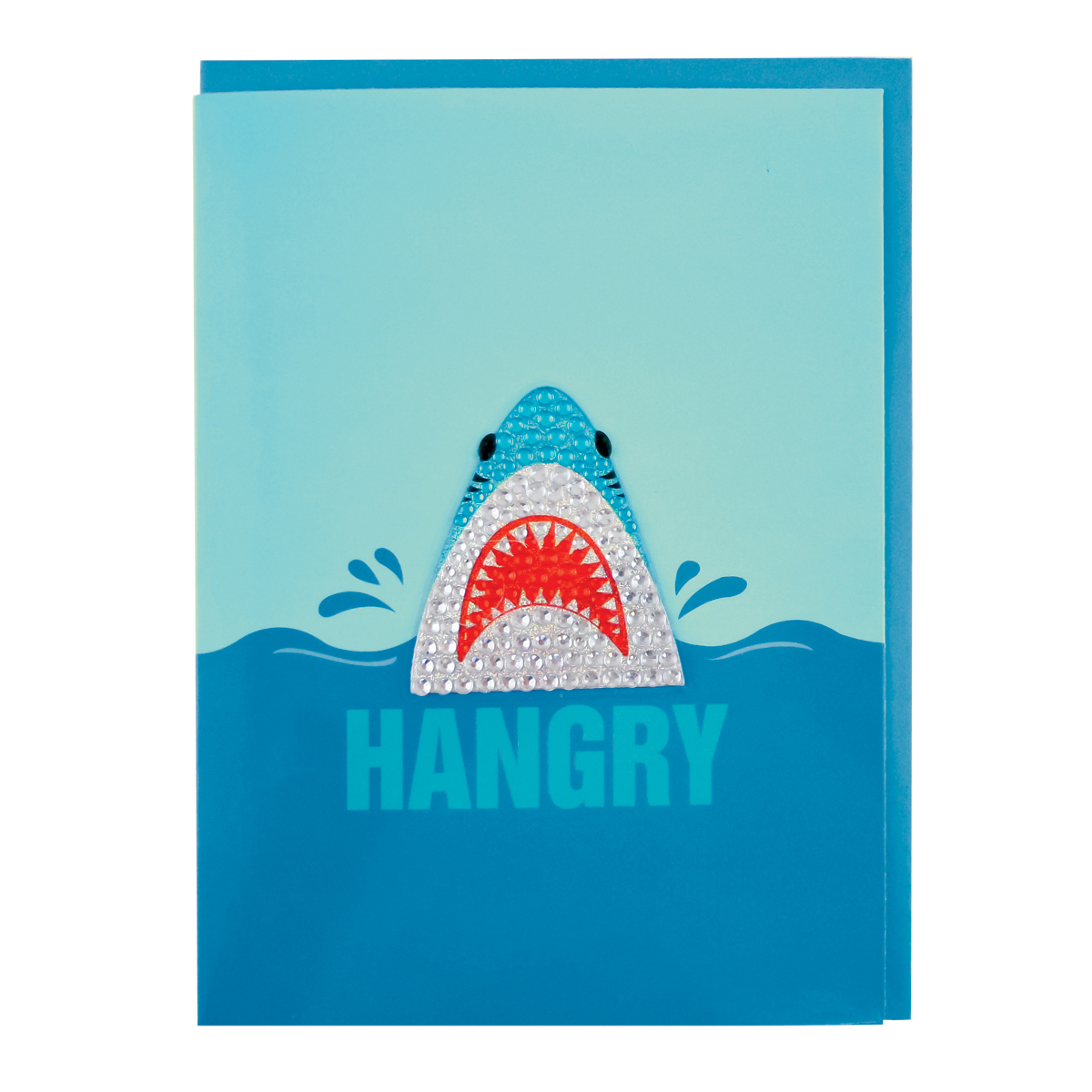 Picture of Shark Removable Rhinestone Decal Greeting Card