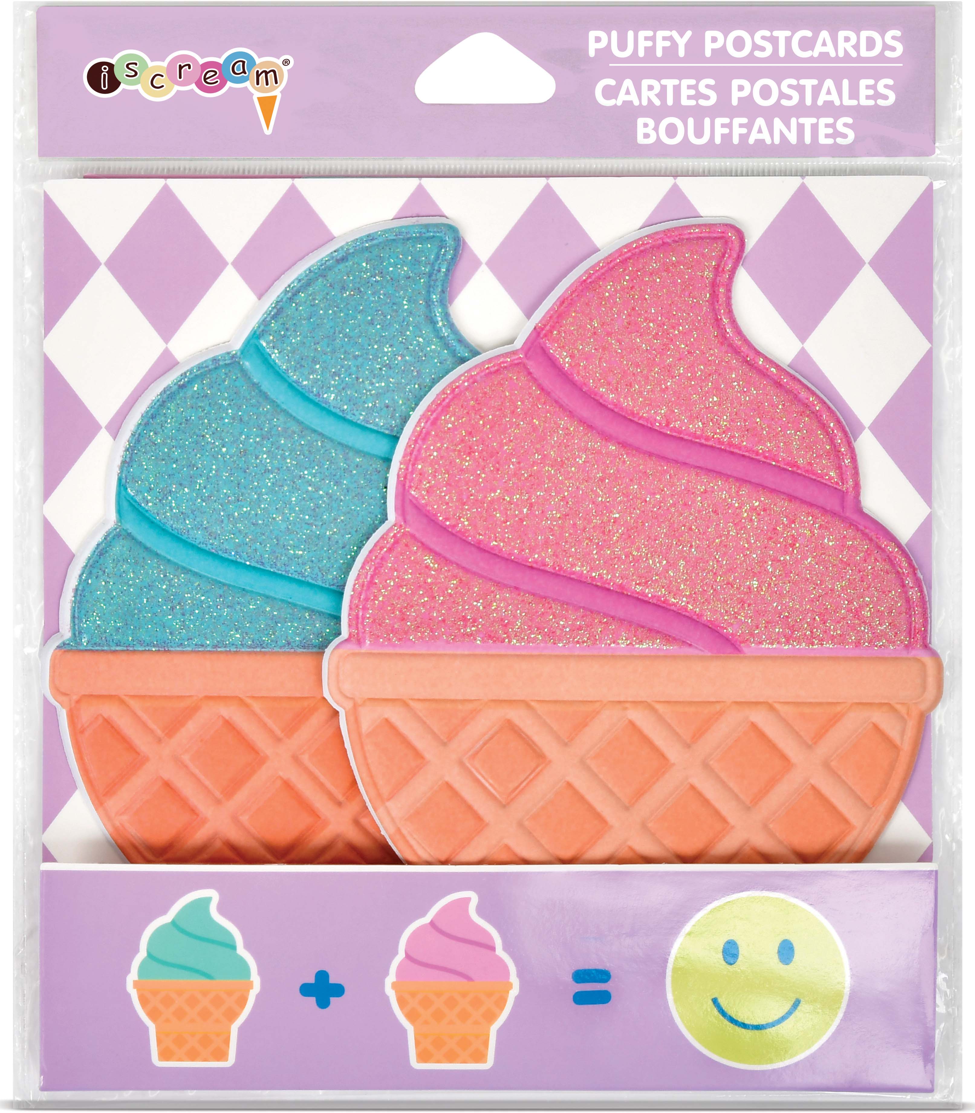 Picture of Ice Cream Puffy Postcards