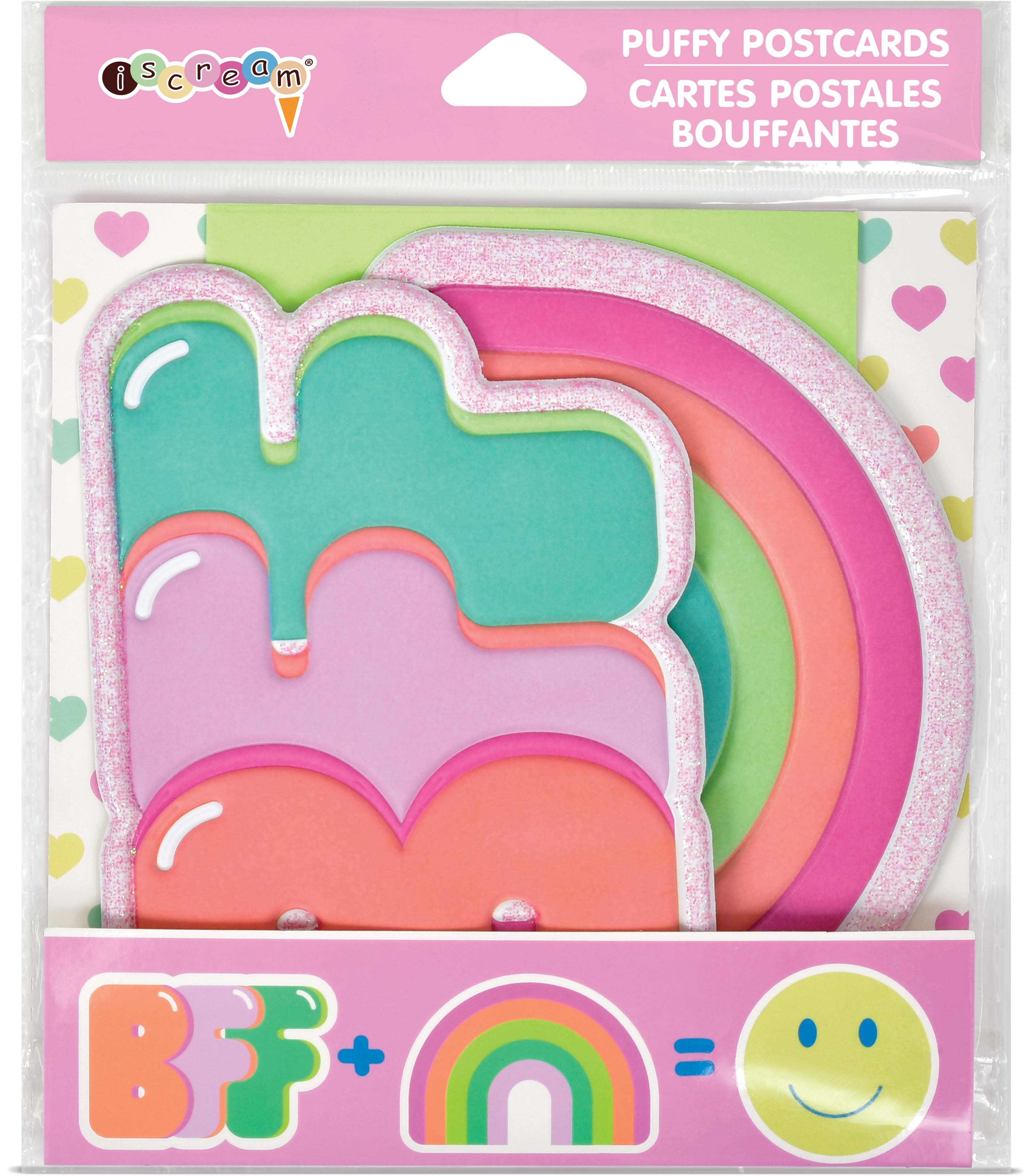 Picture of Rainbow BFF Puffy Postcards