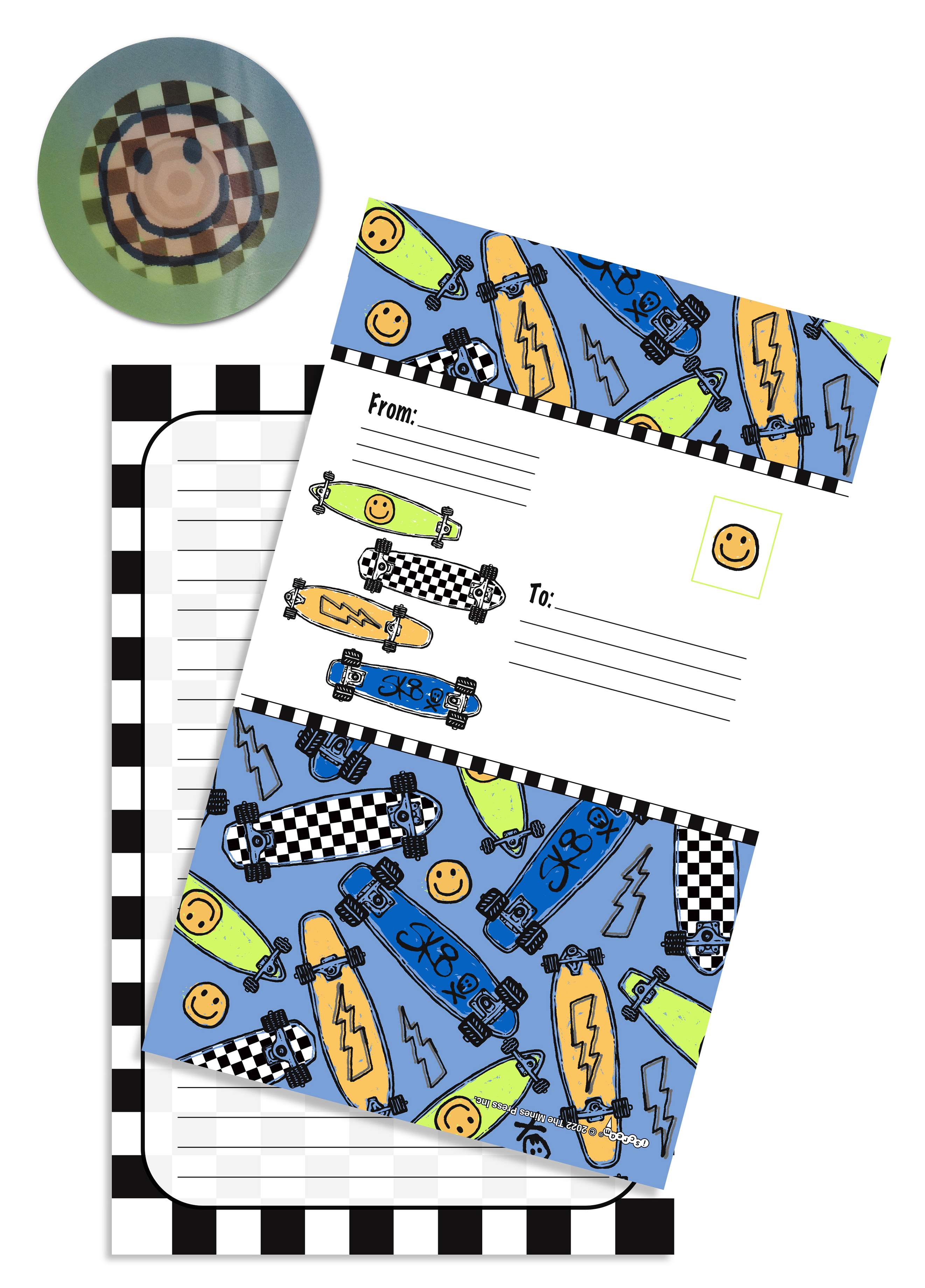 Picture of SK8 Board Foldover Cards