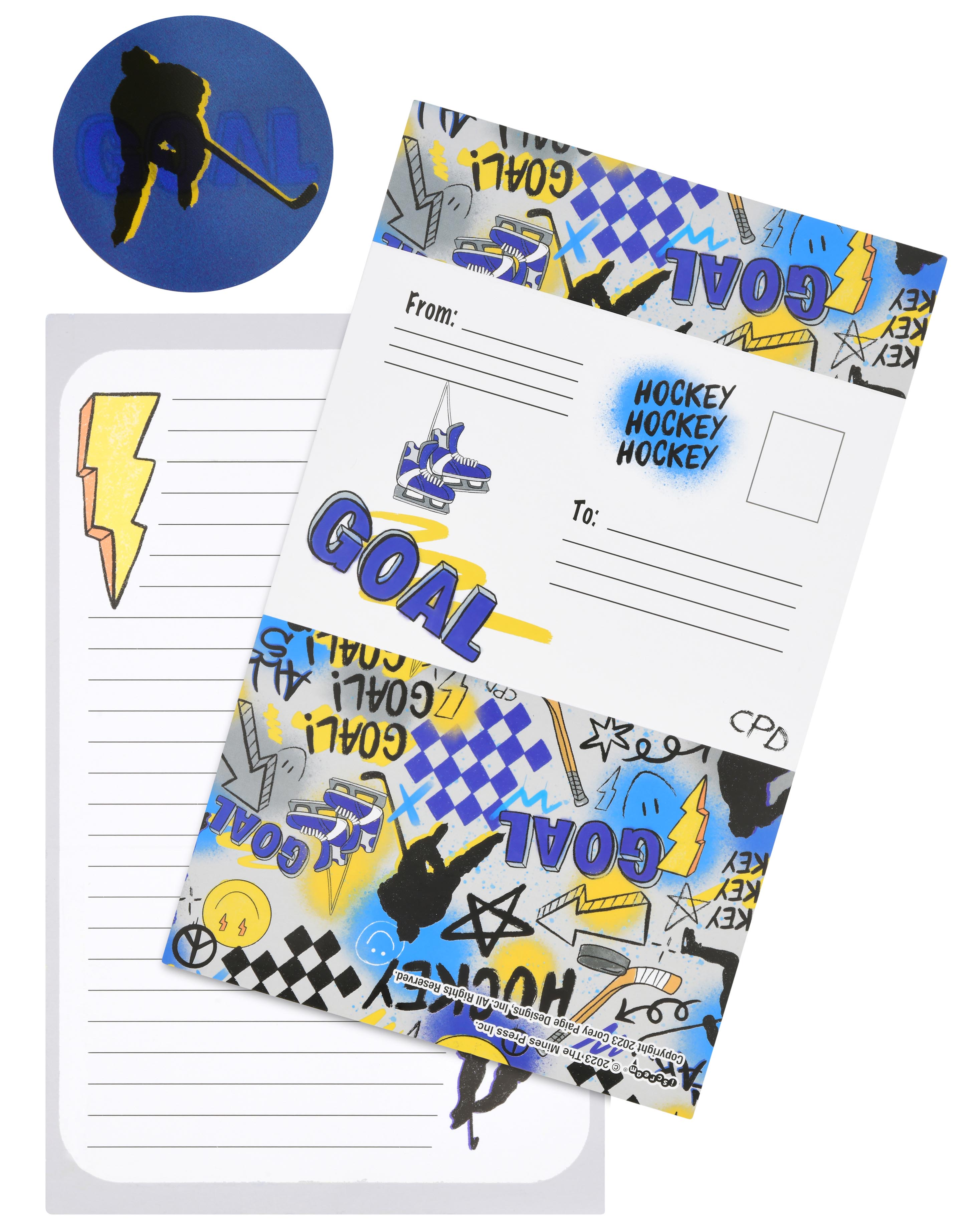 Picture of Corey Paige Hockey Foldover Cards