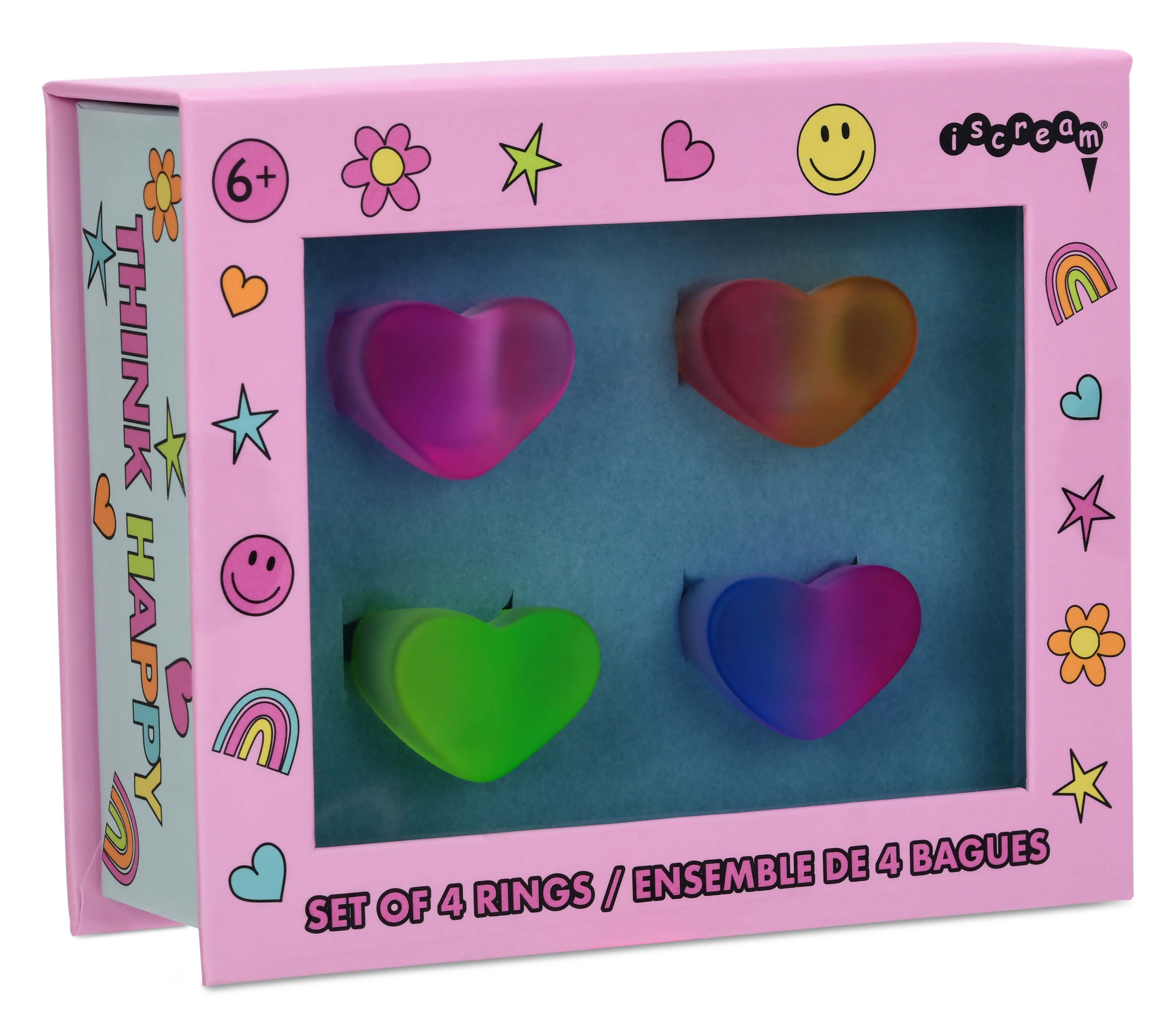 Picture of Ombre Heart Rings Set of 4