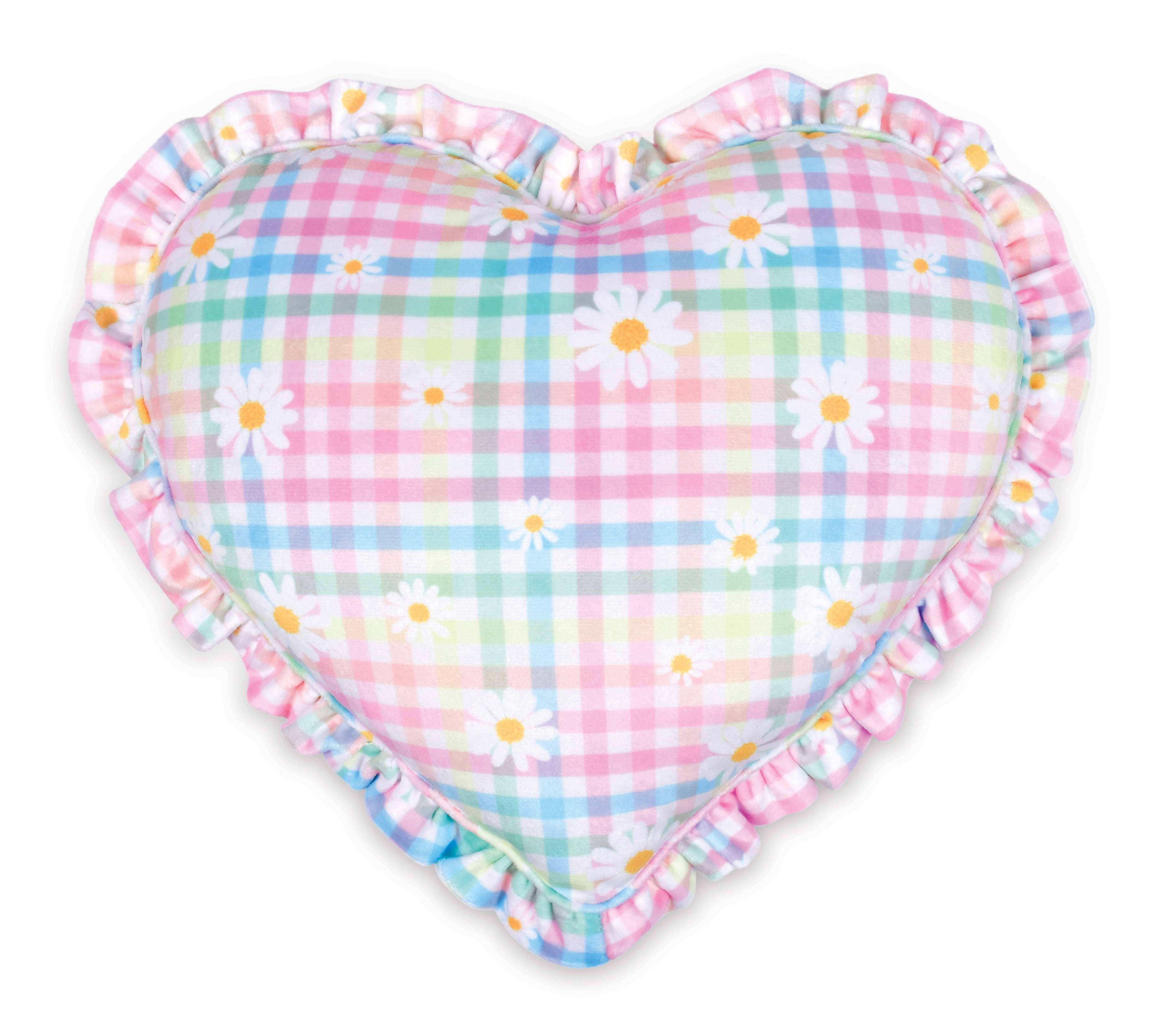 Picture of Daisy Gingham Heart Fleece Plush
