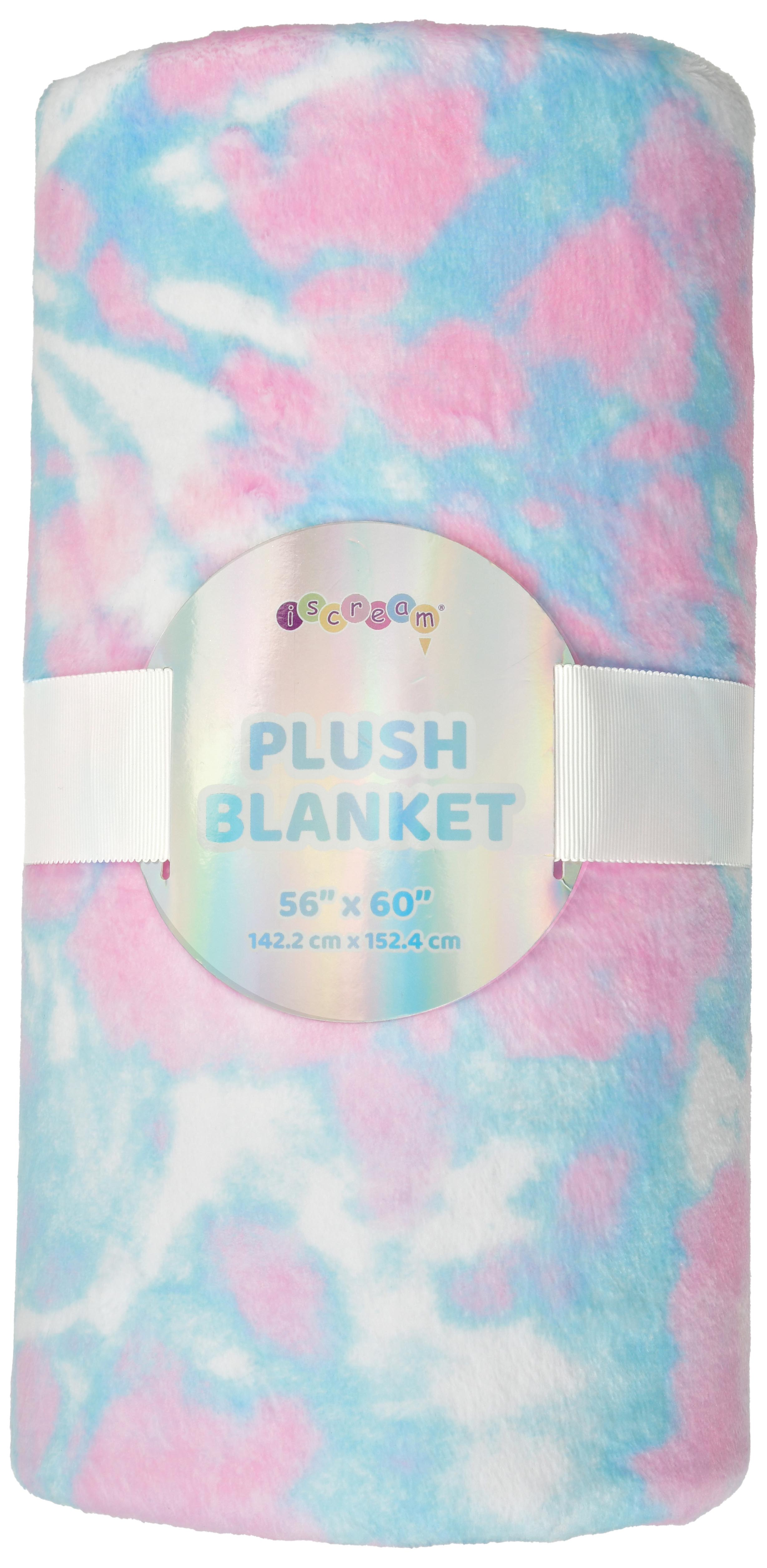 Picture of Tie Dye Smile Plush Blanket