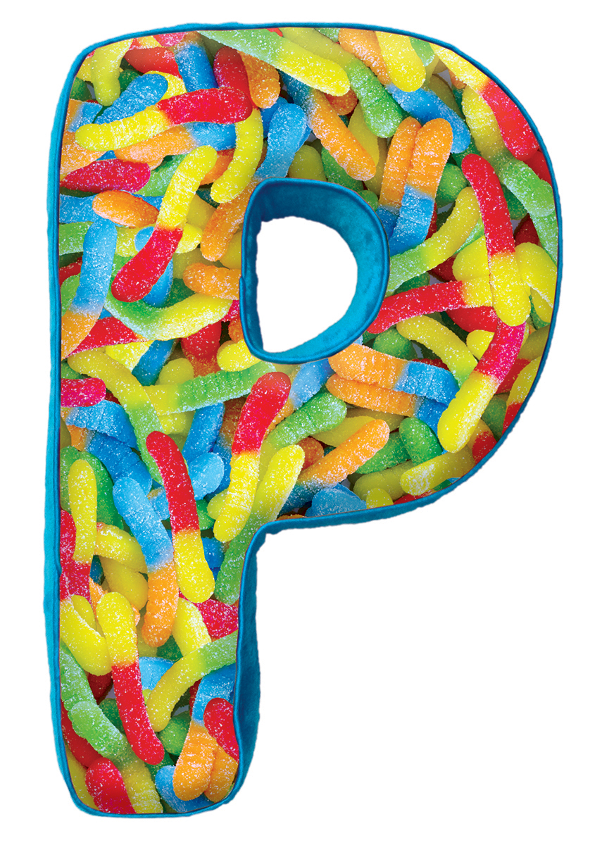 Picture of P Initial Microbead Pillow