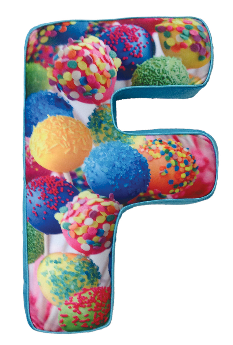 Picture of F Initial Microbead Pillow