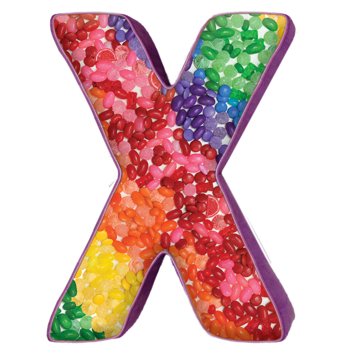 Picture of X Initial Microbead Pillow