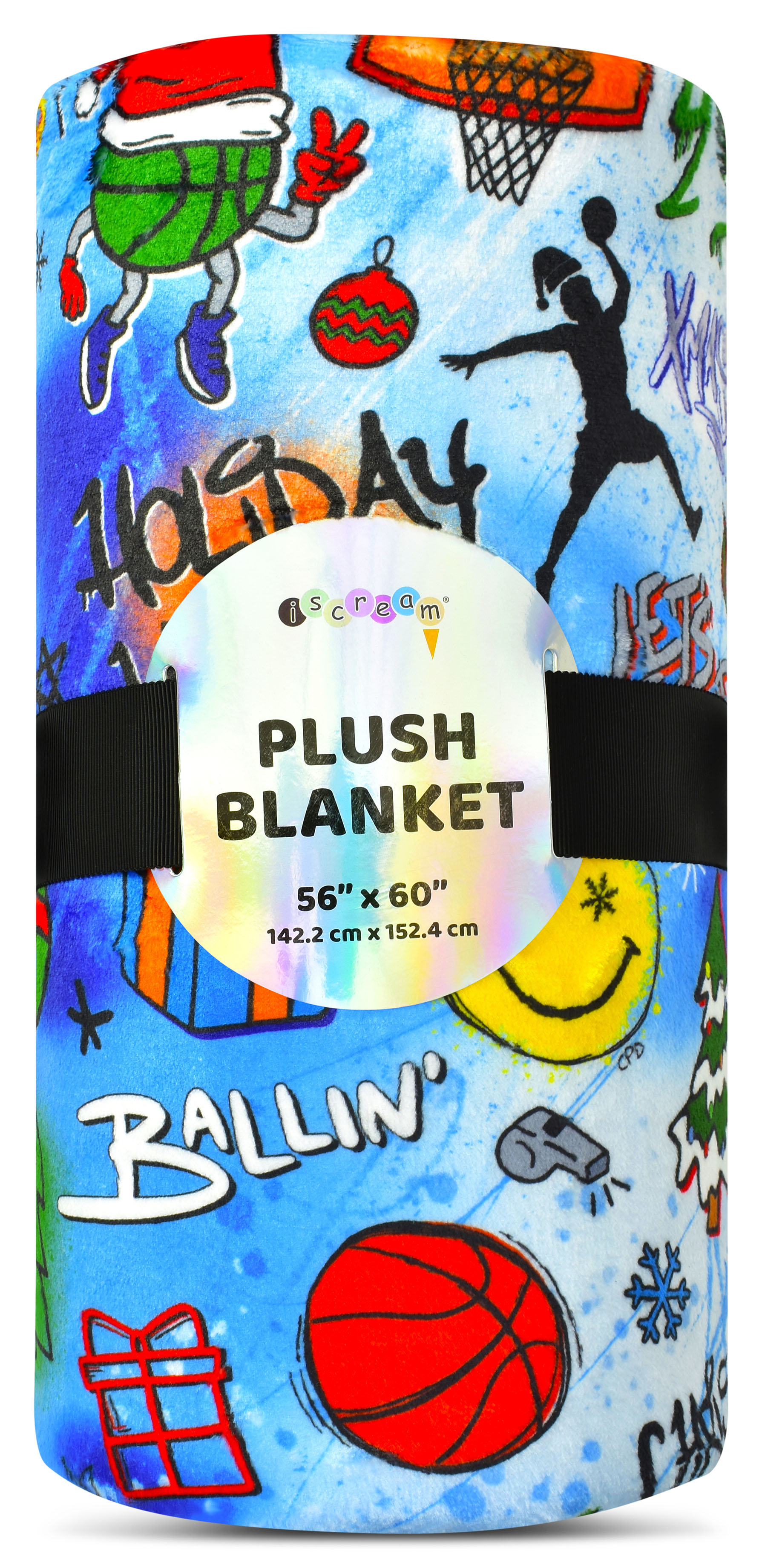 Picture of Corey Paige Holiday Hoops Plush Blanket