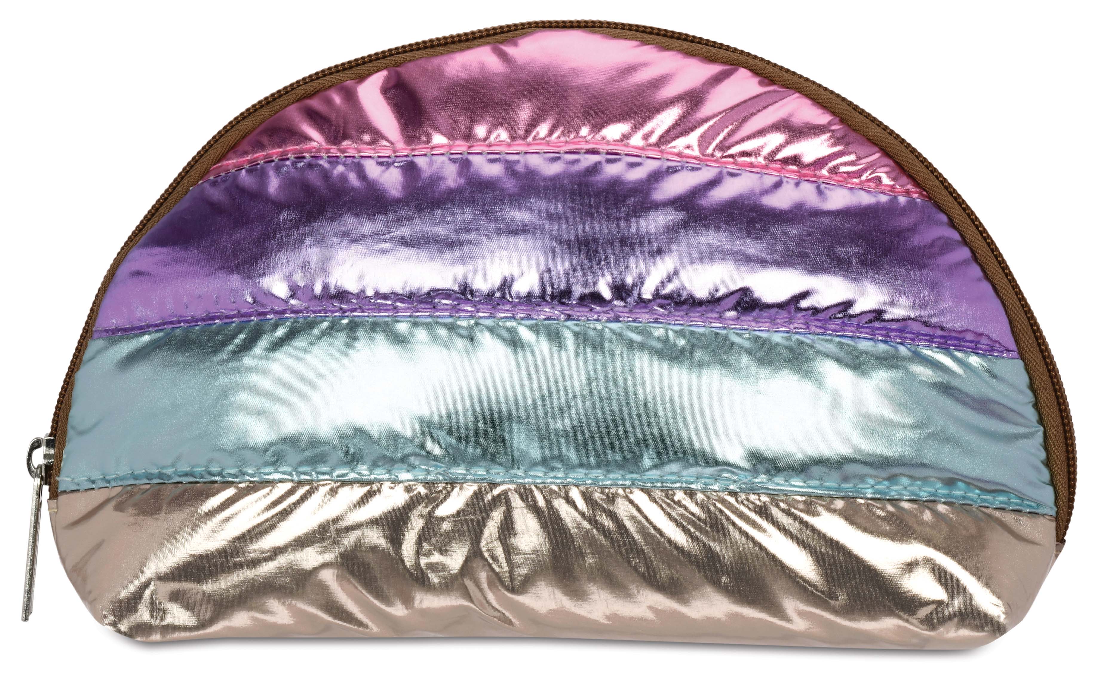Picture of Icy Color Block Puffer Oval Cosmetic Bag