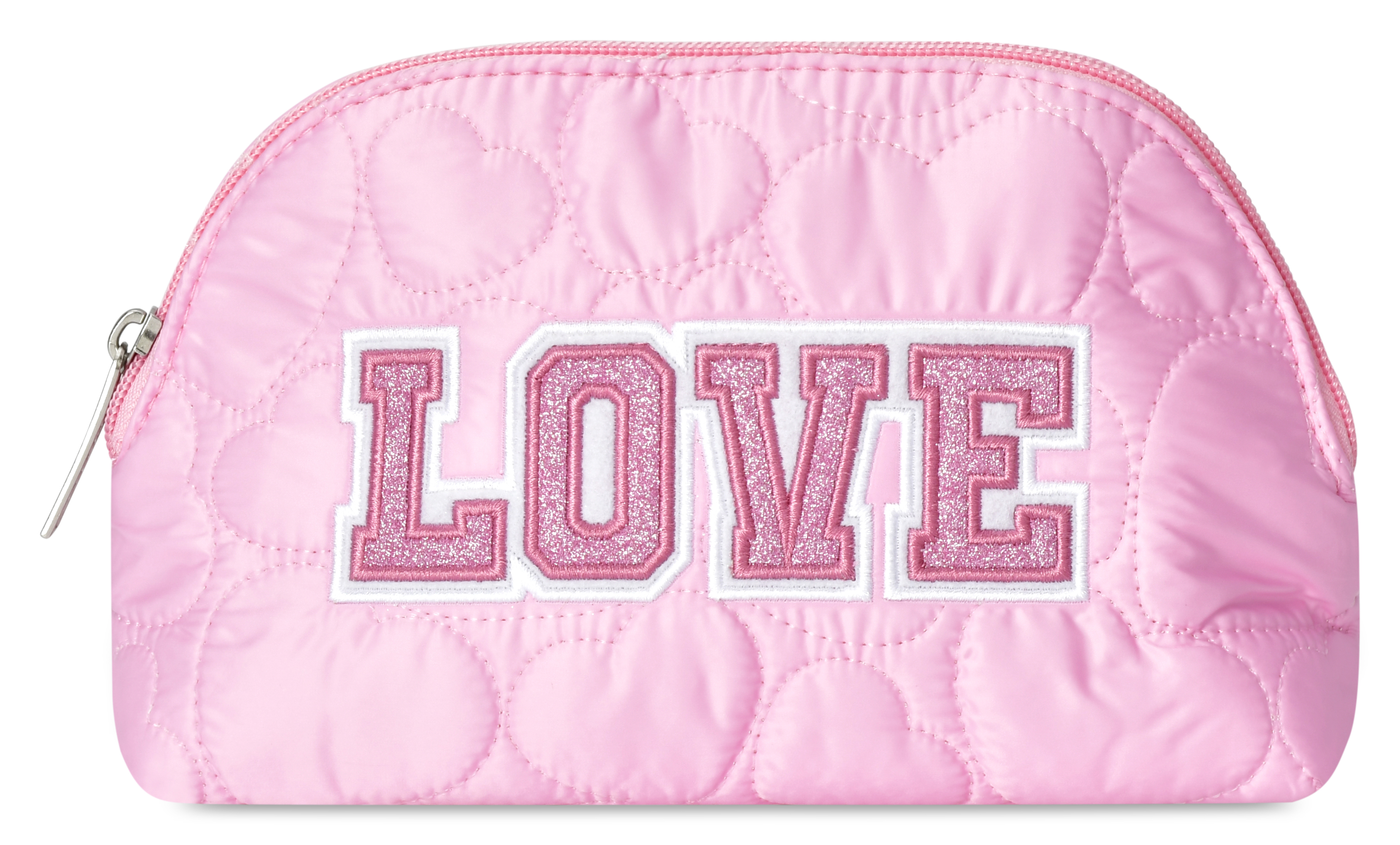 Picture of Love Heart Puffy Oval Cosmetic Bag