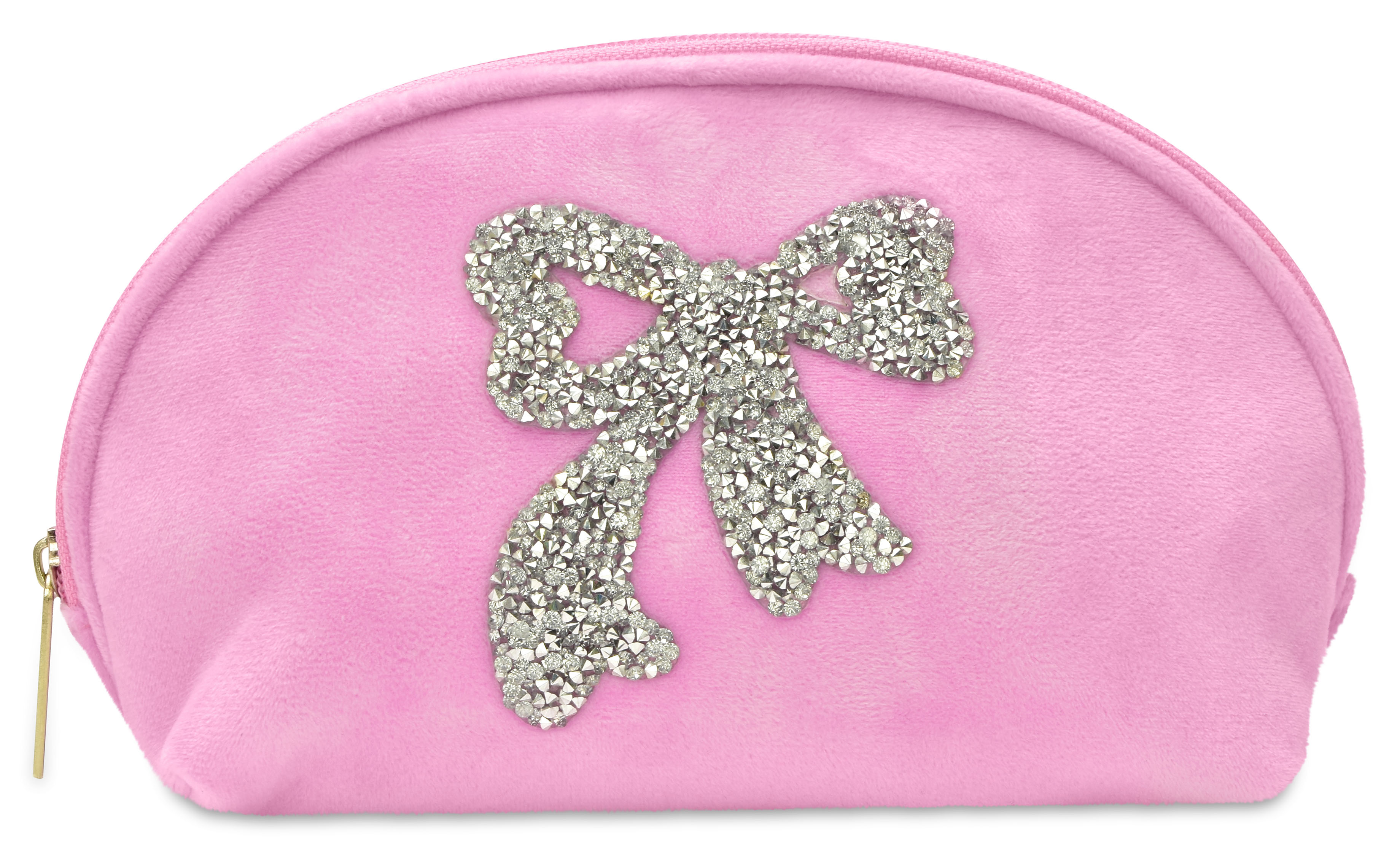 Picture of Glitter Bow Oval Cosmetic Bag