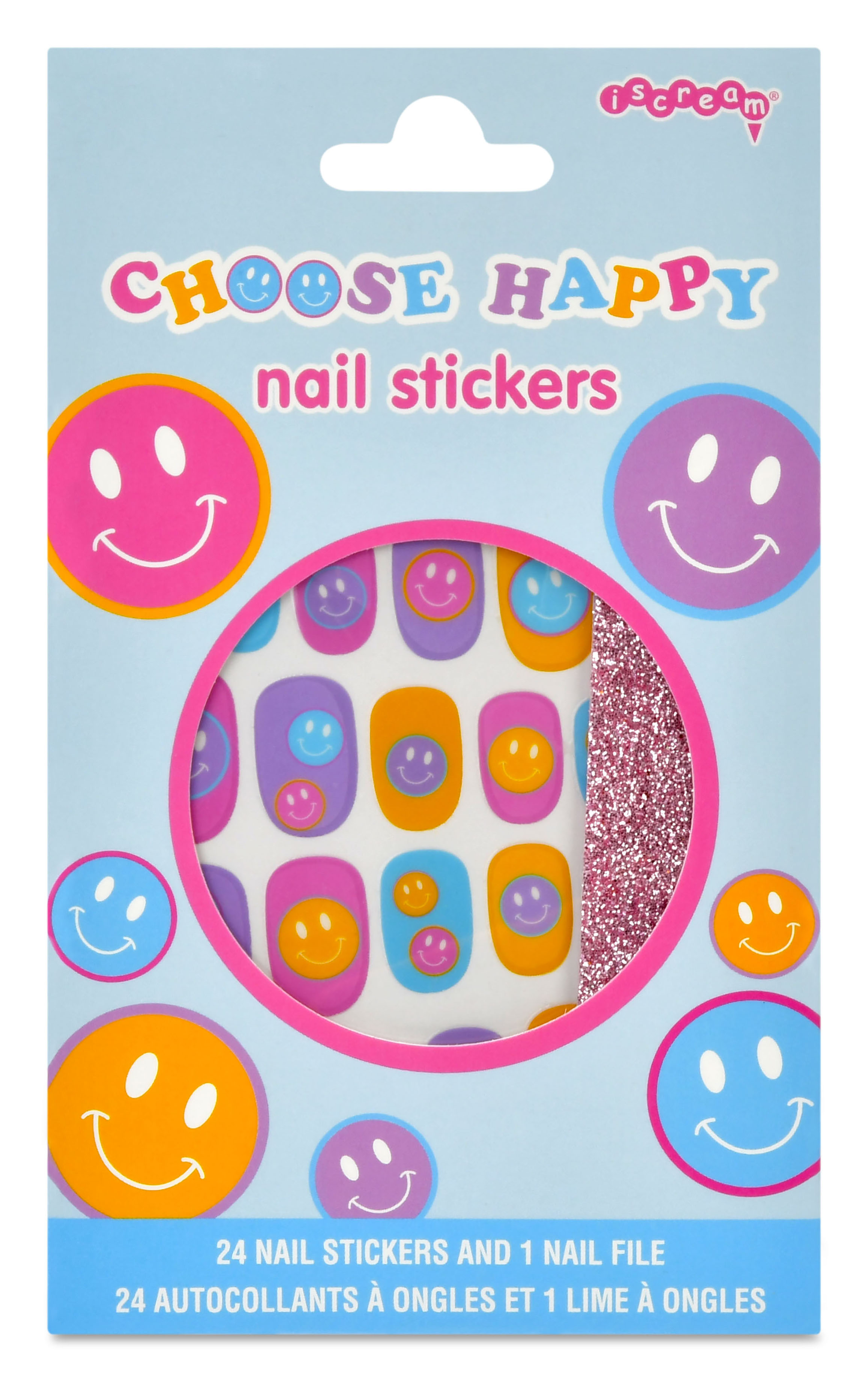 Picture of Choose Happy Nail Stickers and Nail File Set