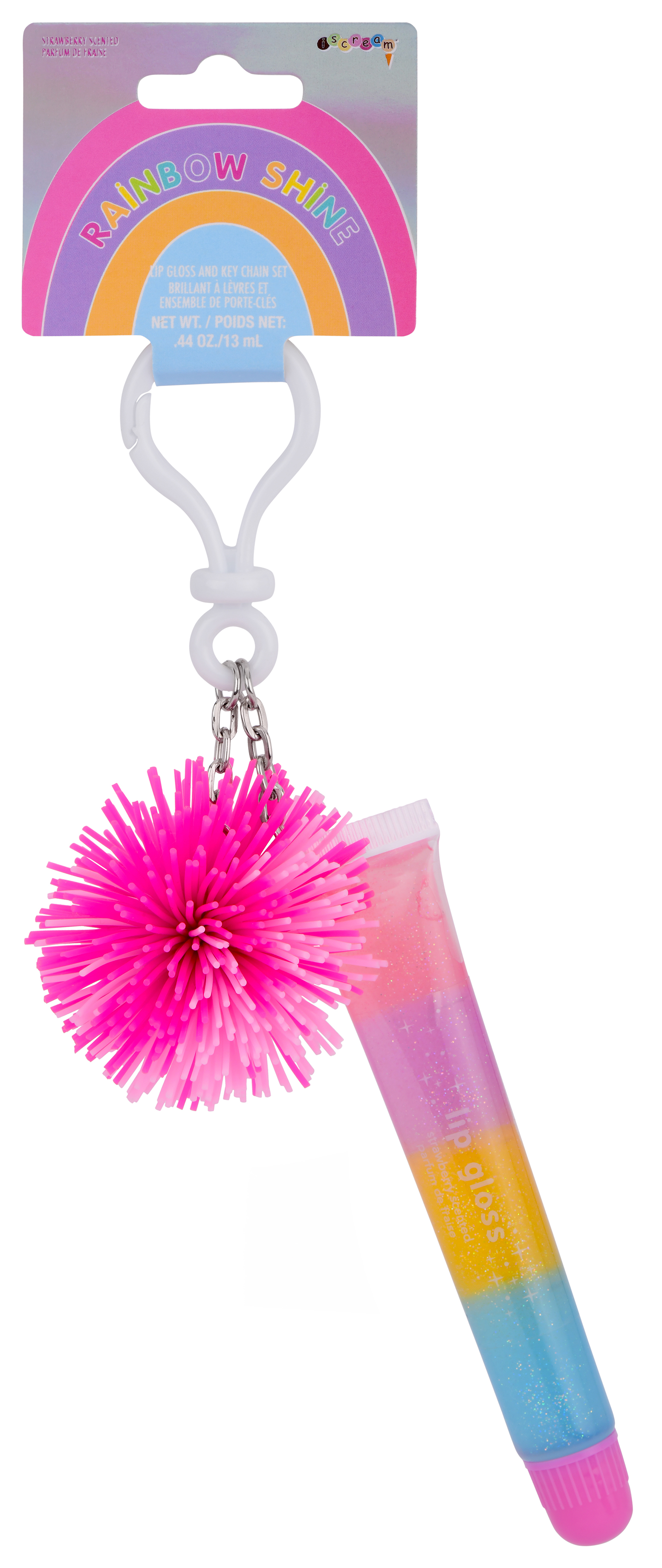Picture of Rainbow Shine Lip Gloss and Key Chain Set
