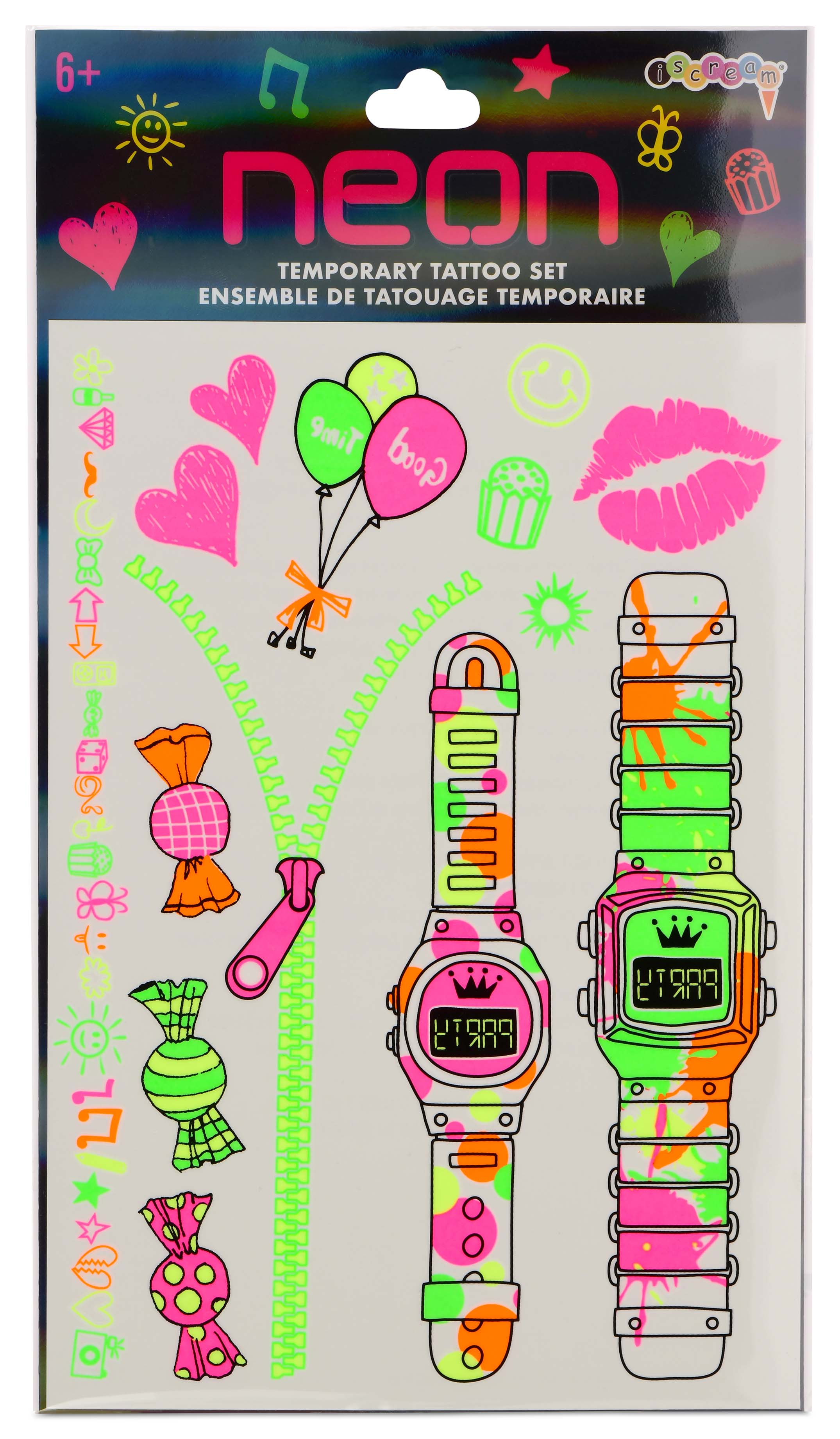 Picture of Neon Fun Tattoo Set