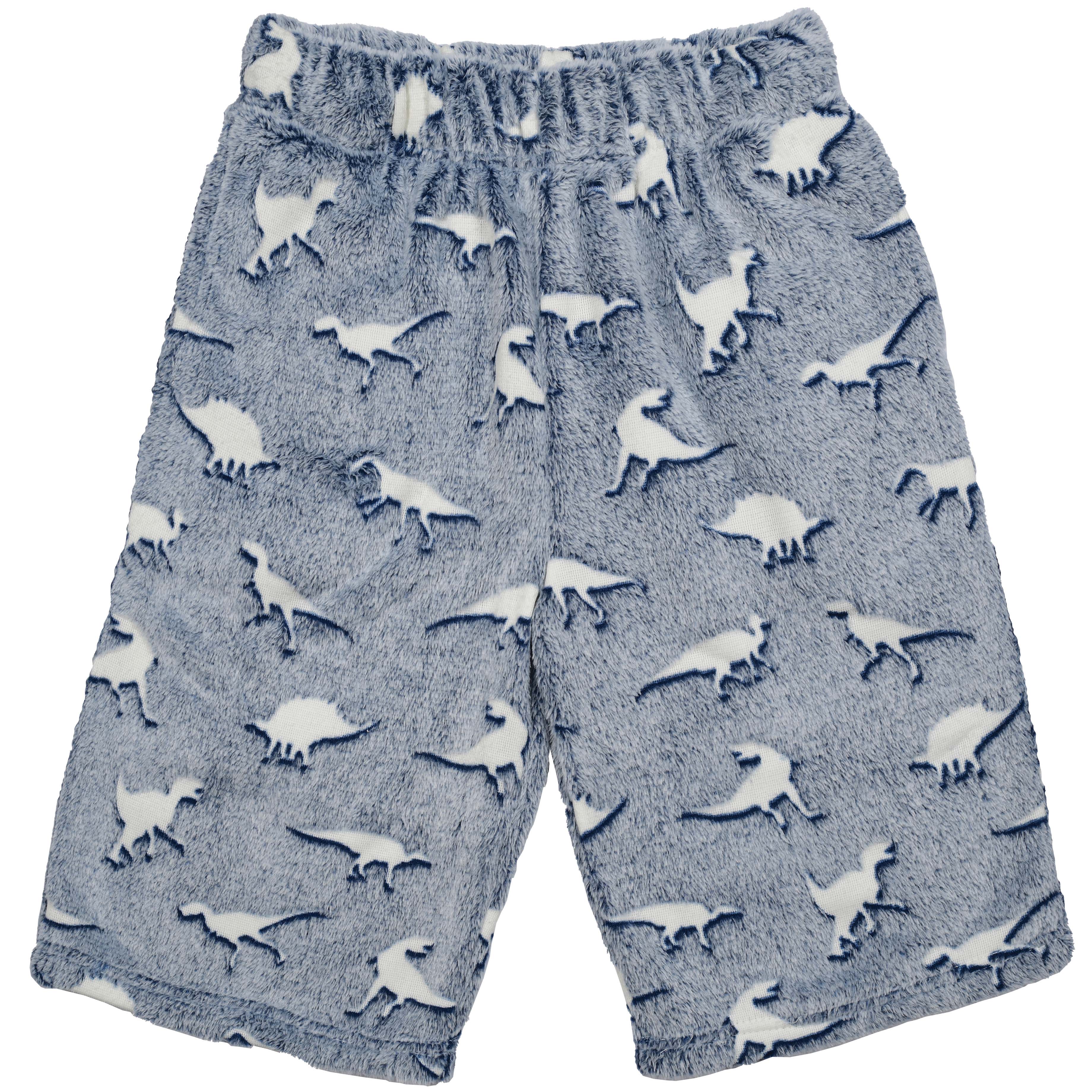 Picture of Dinosaur Tracks Glow Plush Board Shorts (Youth Sma